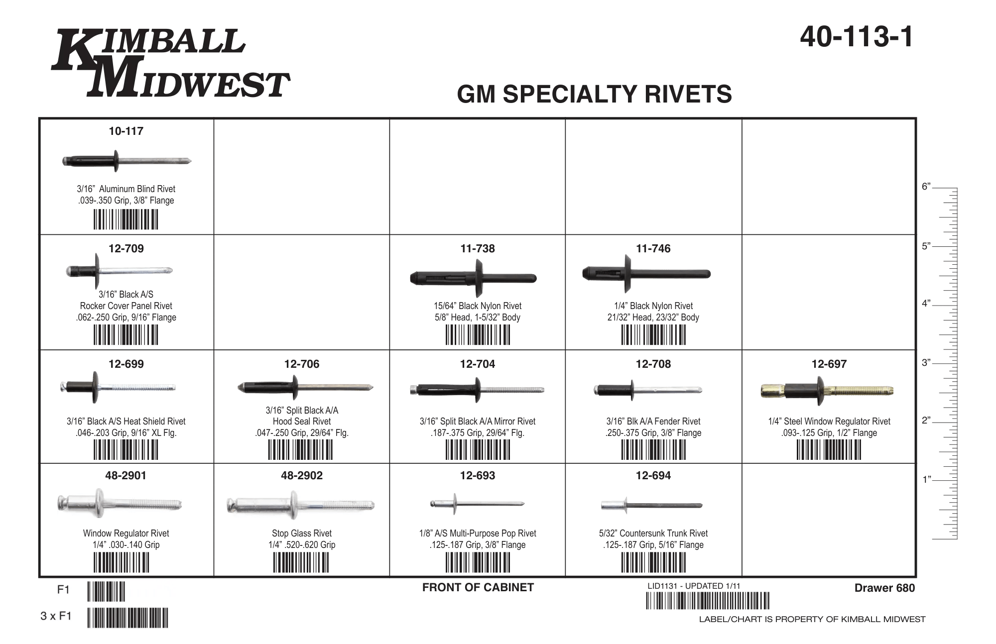 GM Specialty Rivets Assortment