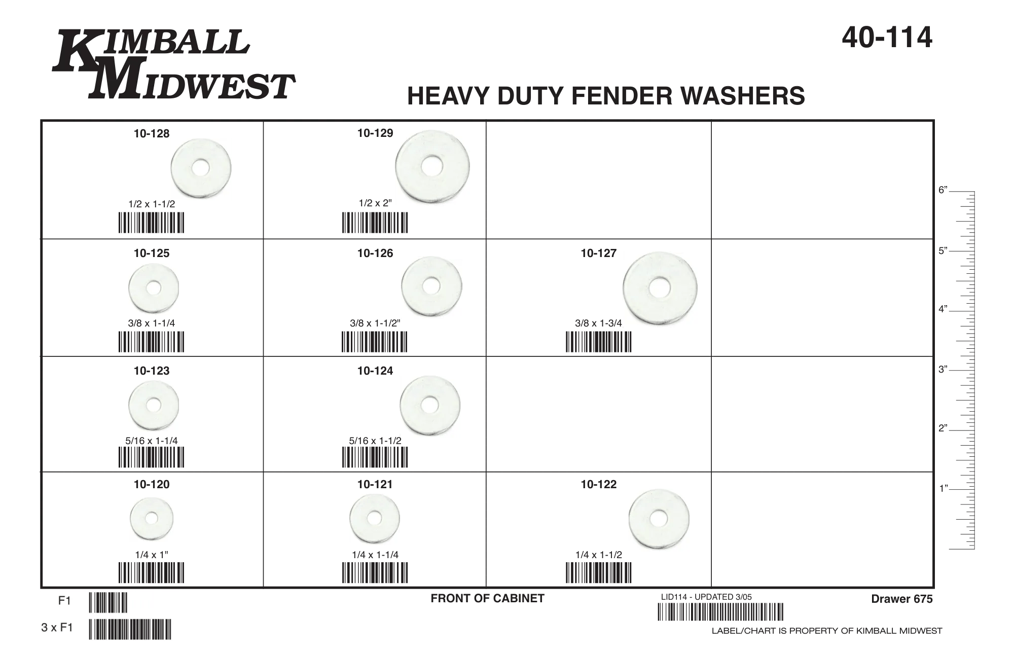 Heavy Duty Fender Washer Assortment (1/4" - 1/2")