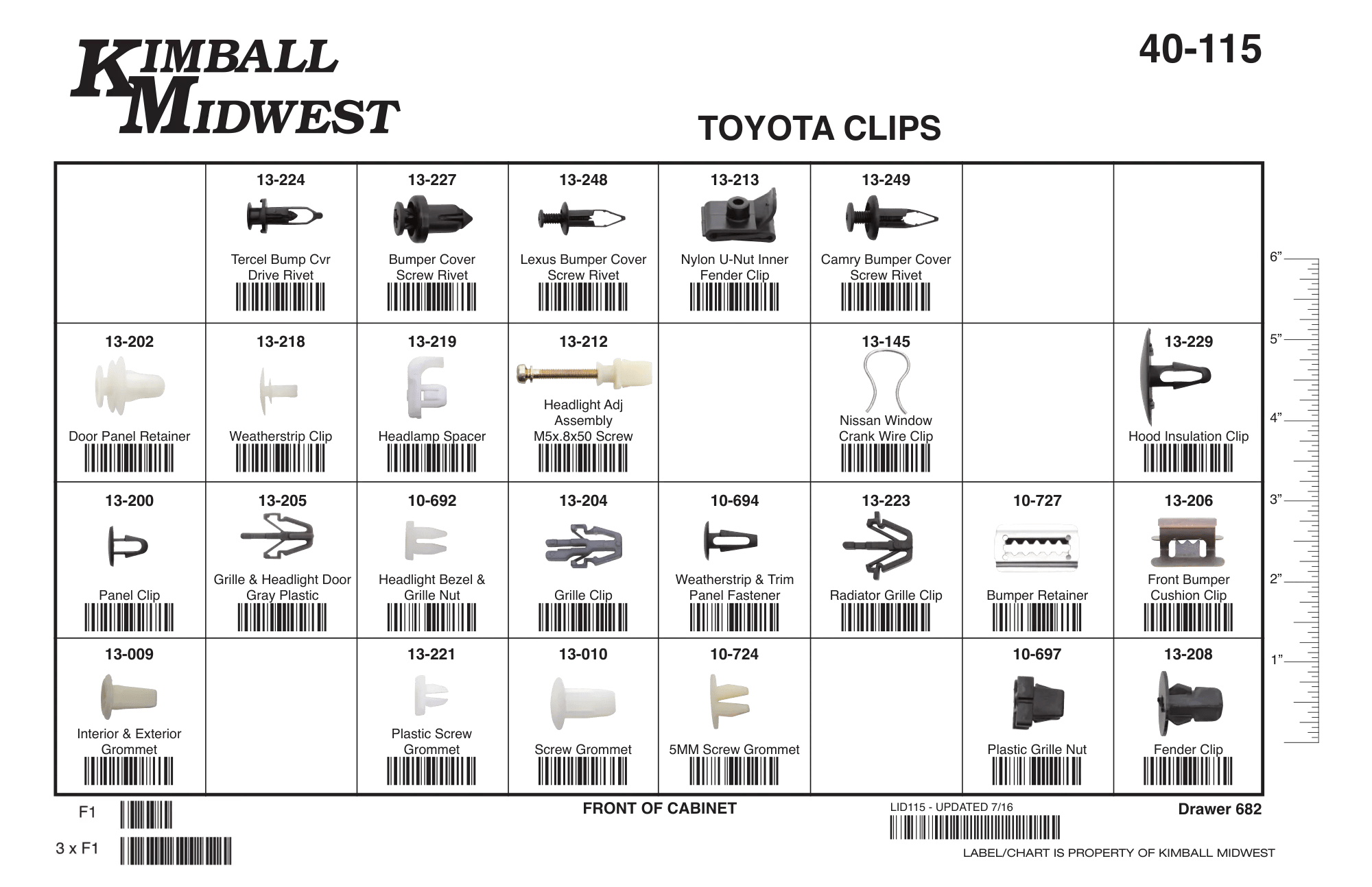 Toyota Clip Assortment