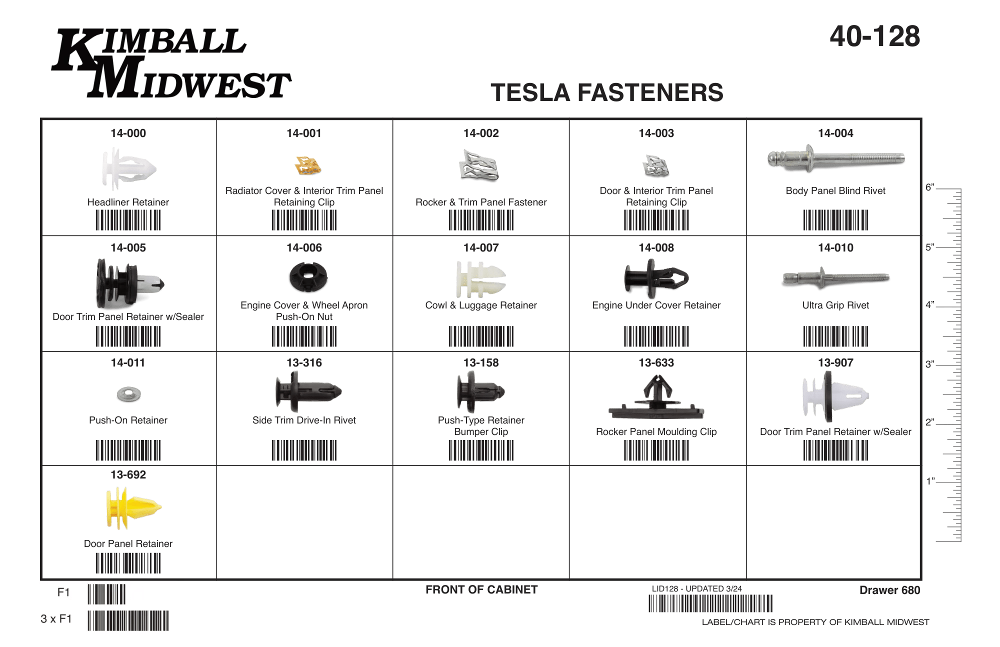 Tesla Fastener Assortment