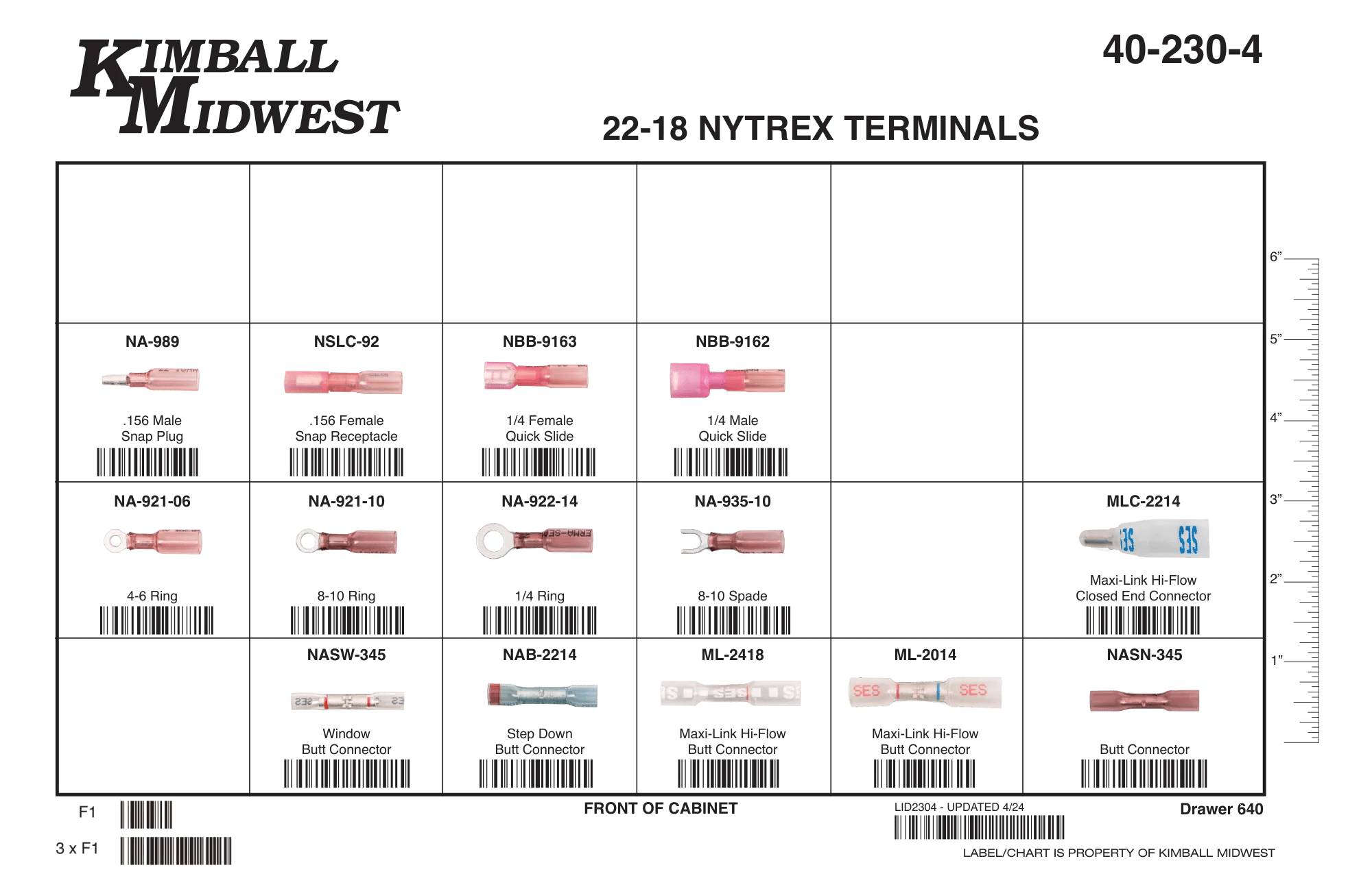 22 - 18 AWG Pro-Tech™ Nytrex Terminal Assortment