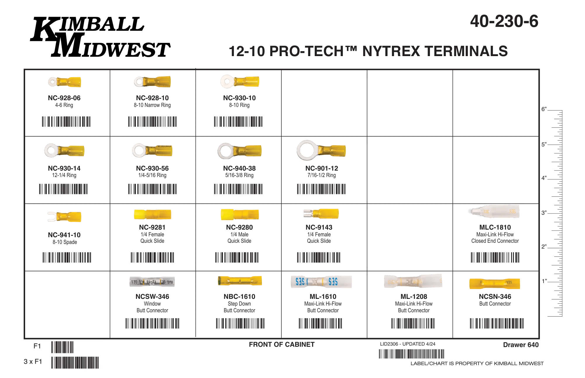 12 - 10 AWG Pro-Tech™ Nytrex Terminal Assortment