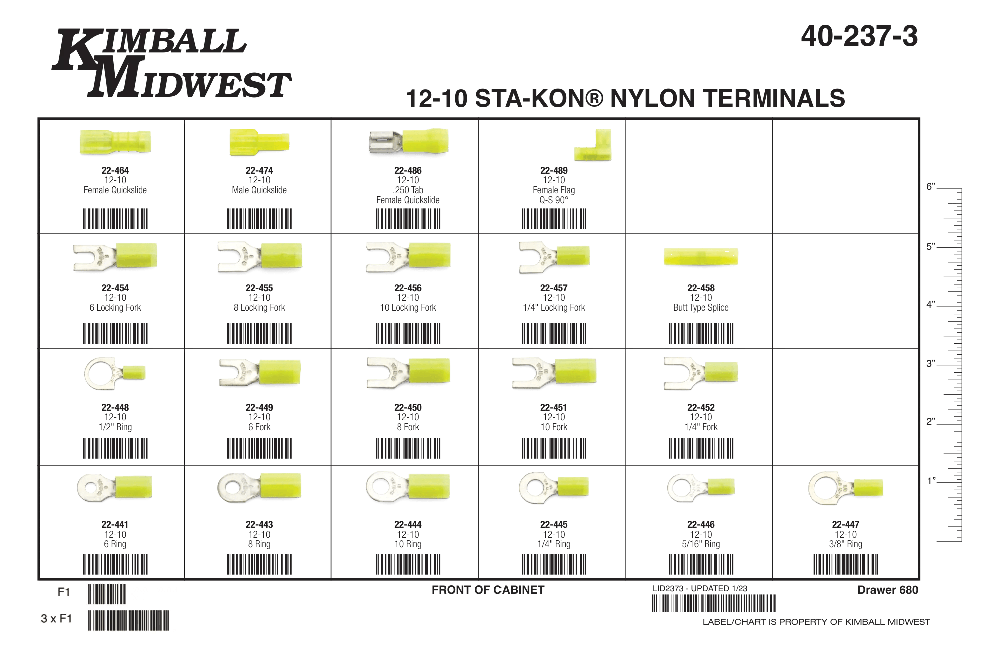 12 - 10 AWG Sta-Kon® Nylon Terminal Assortment