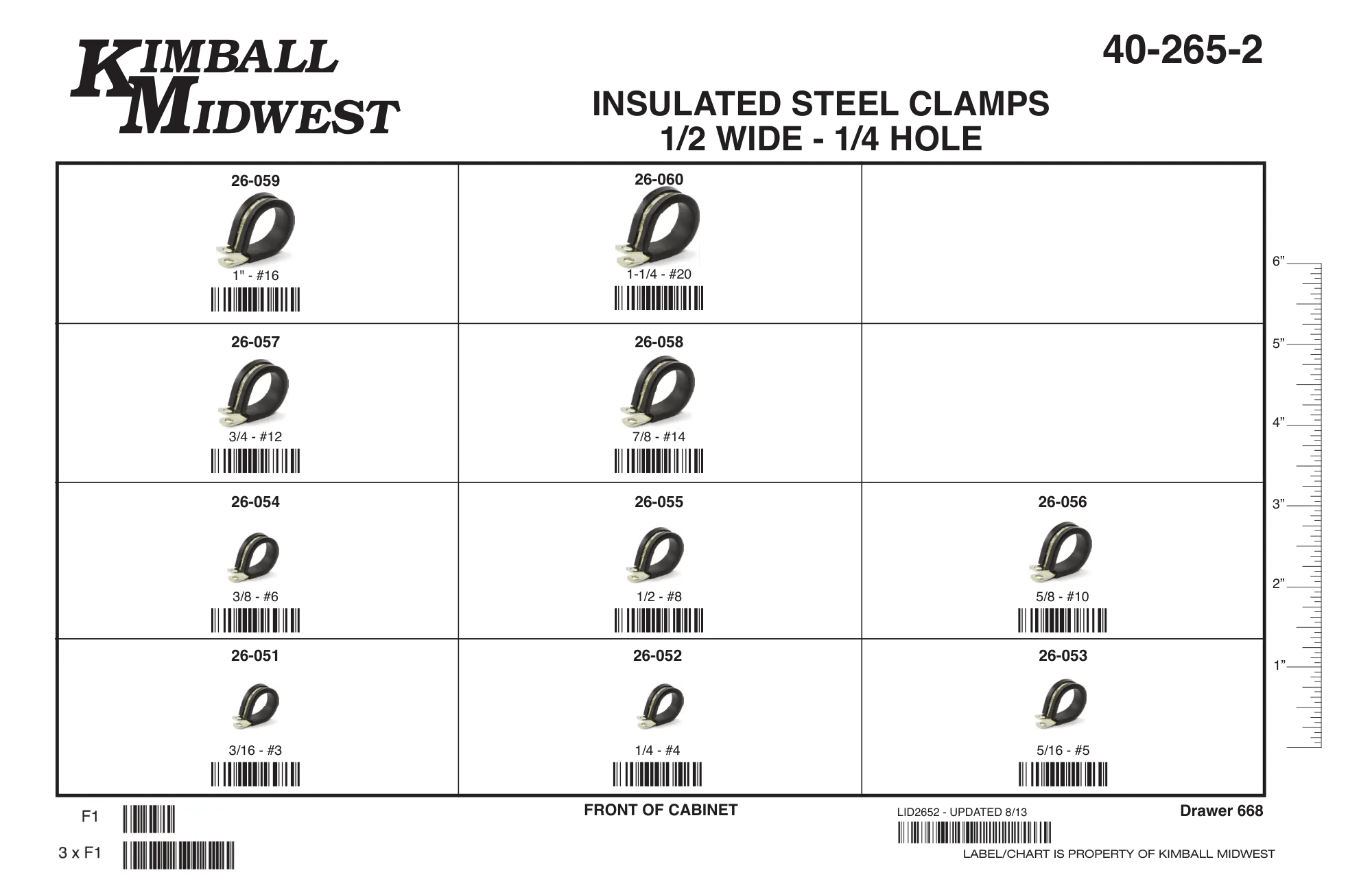 Insulated Steel Clamp Assortment (3/16" - 1-1/4")