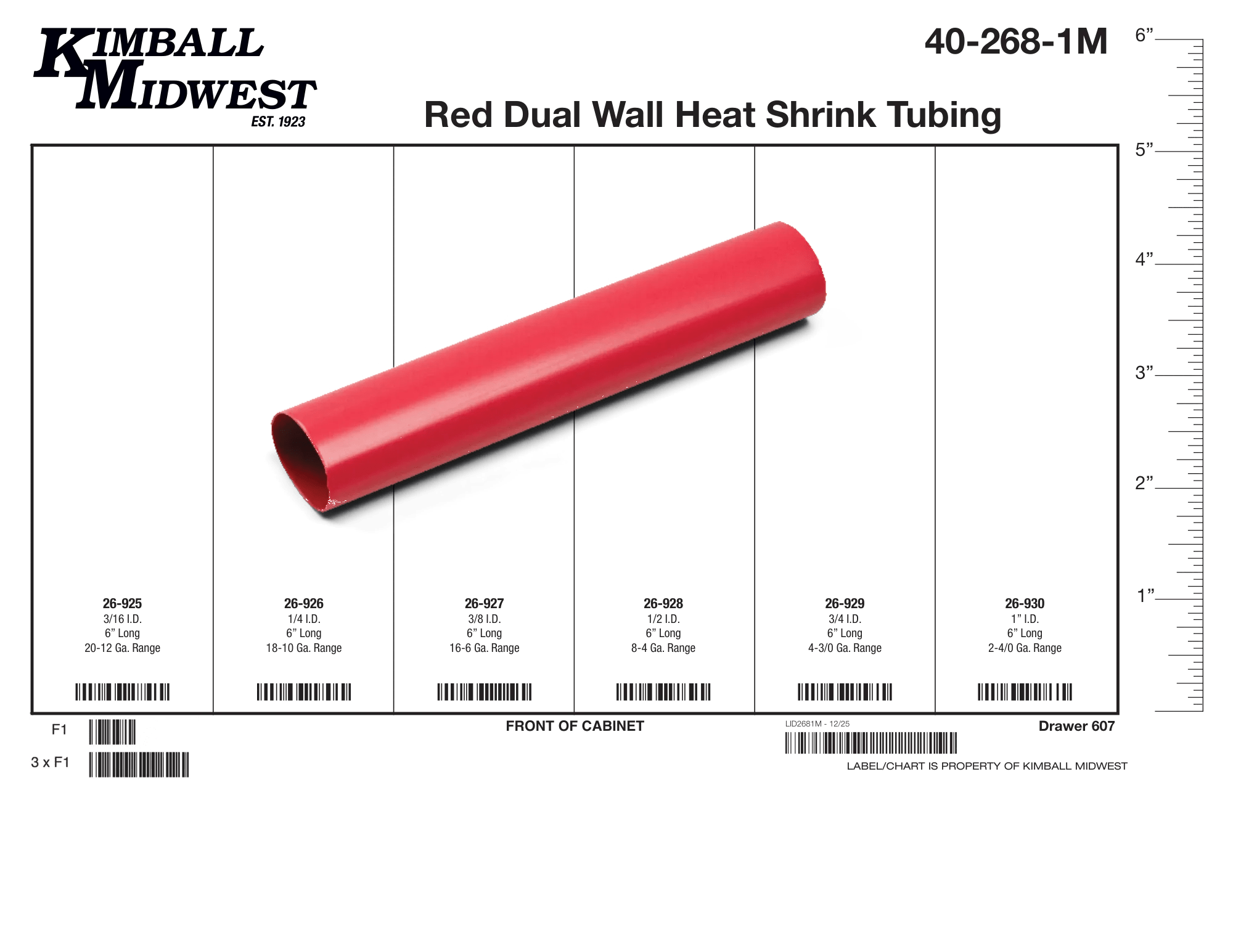 Red Dual-Wall Heat Shrink Tubing Mobile Storage Solution Assortment