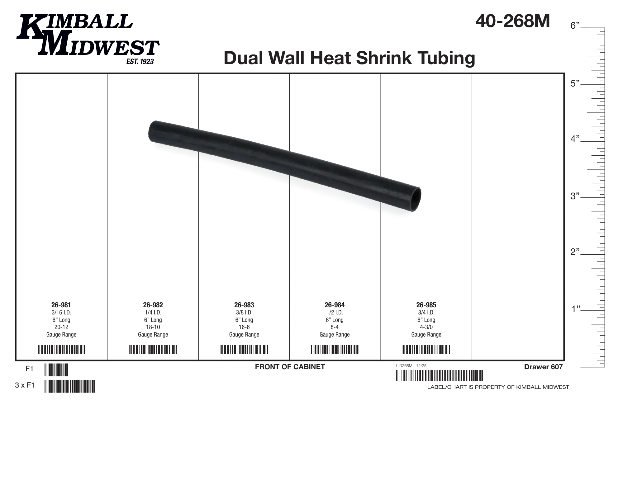Black Dual-Wall Heat Shrink Tubing Mobile Storage Solution Assortment