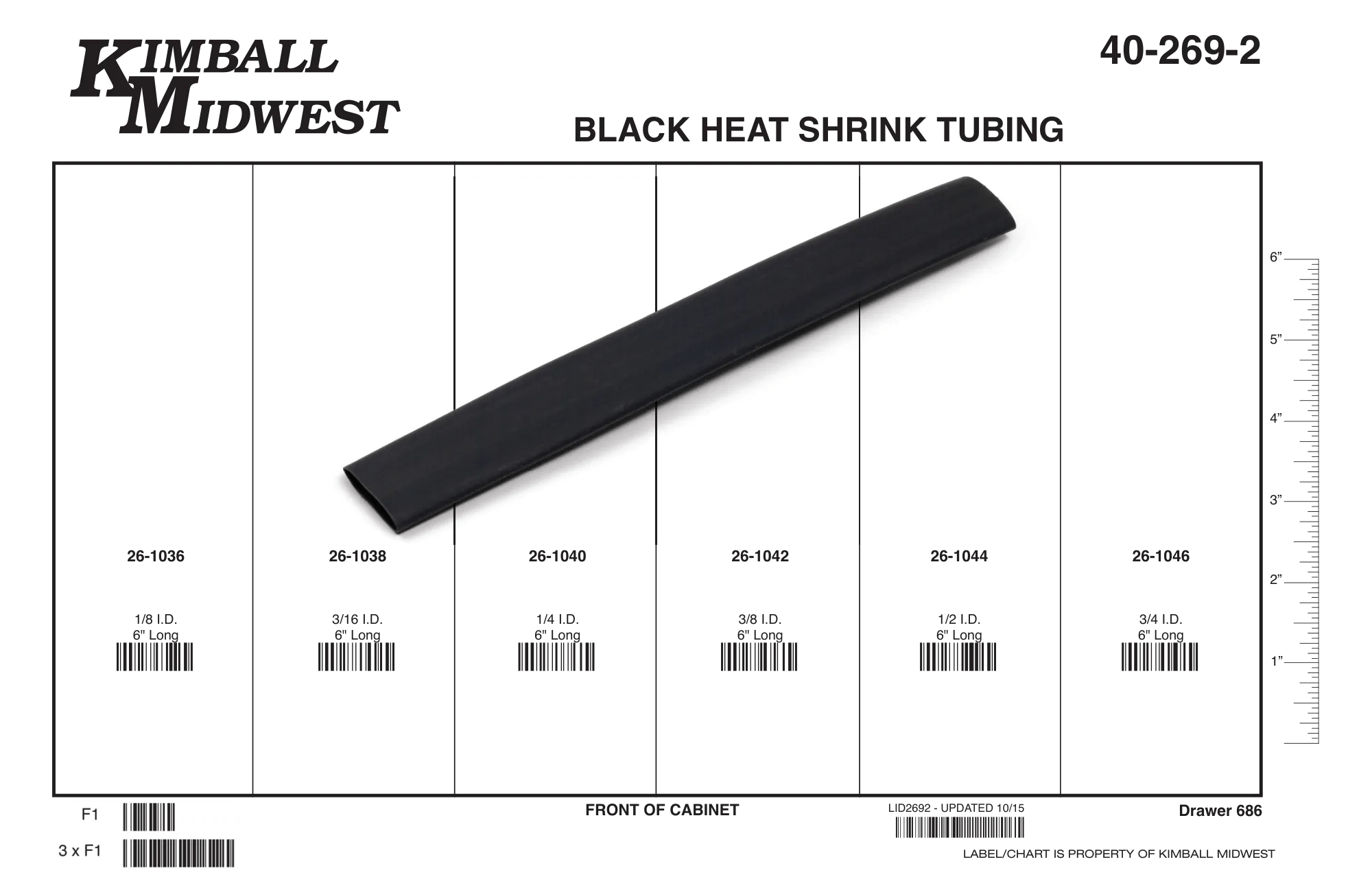 Black Heat Shrink Tubing Assortment