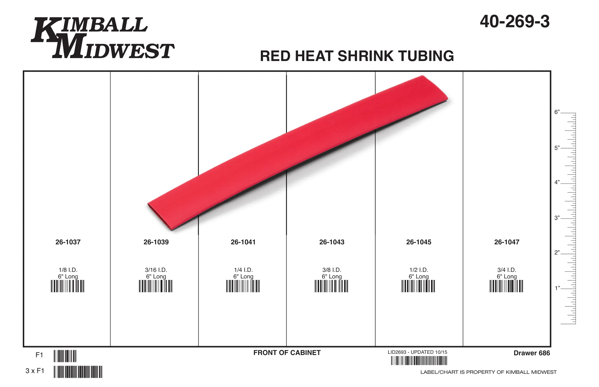 Red Heat Shrink Tubing Assortment