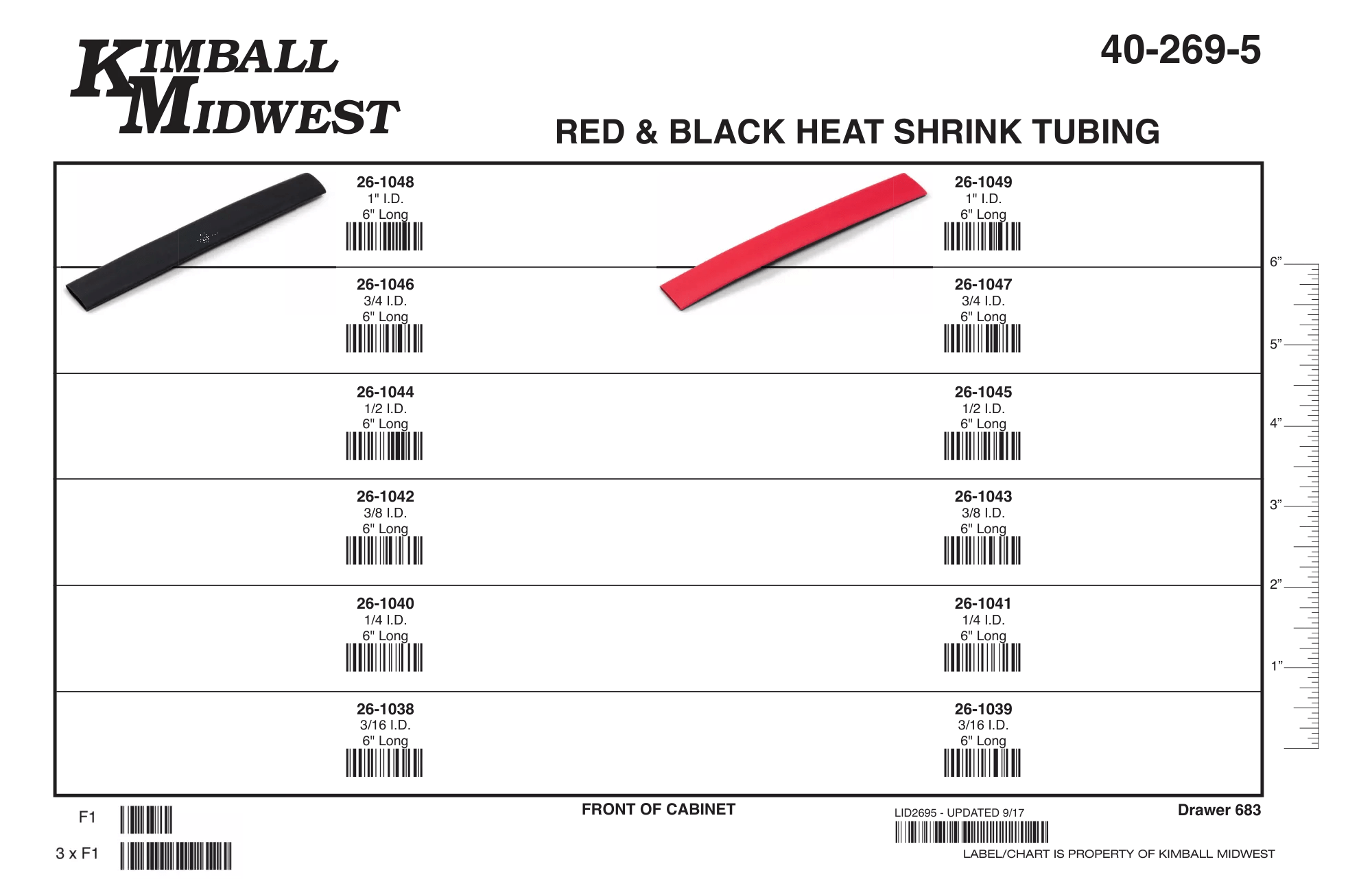 Black & Red Heat Shrink Tubing Assortment