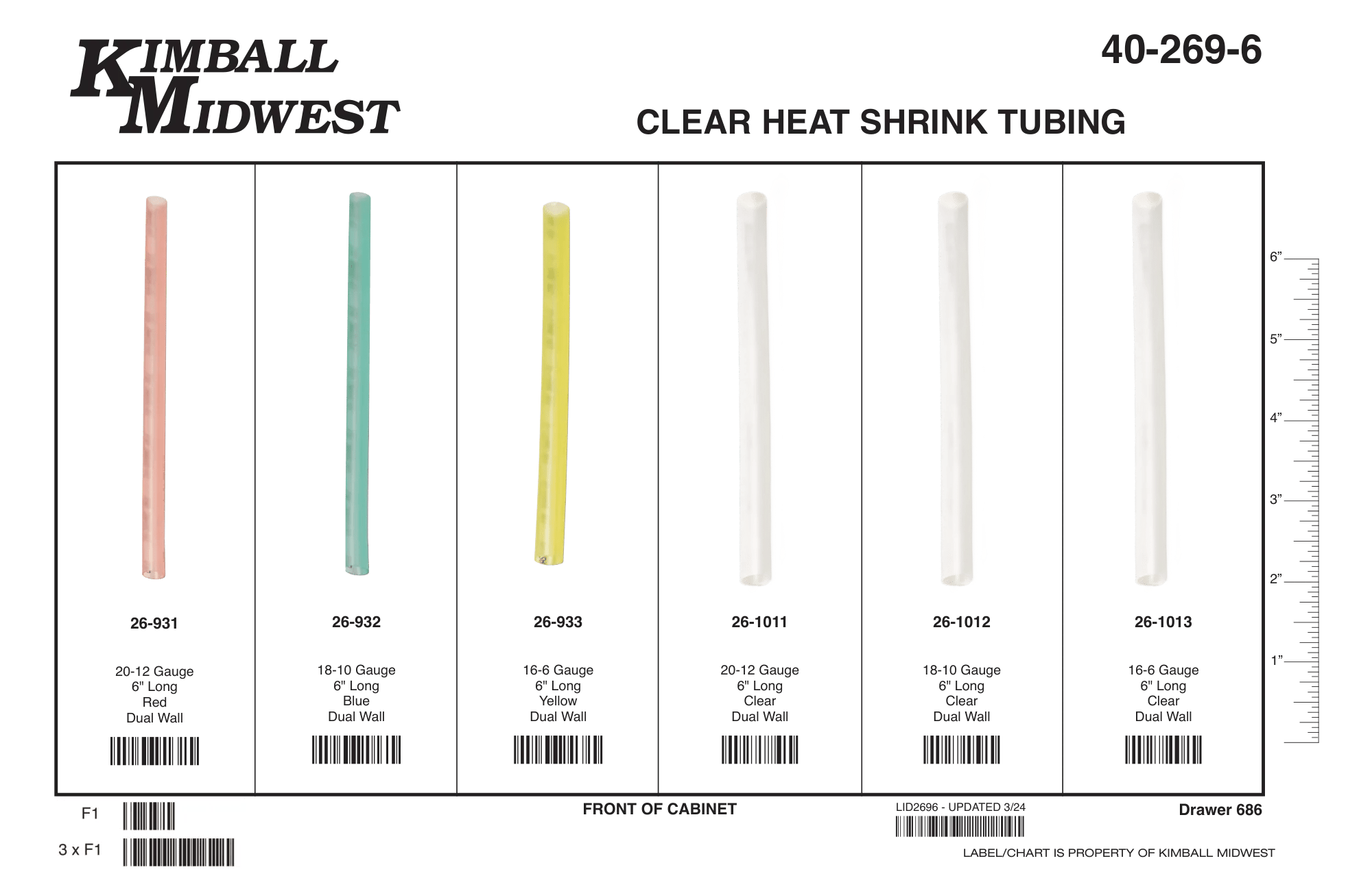 Clear Dual Wall Heat Shrink Tubing Assortment