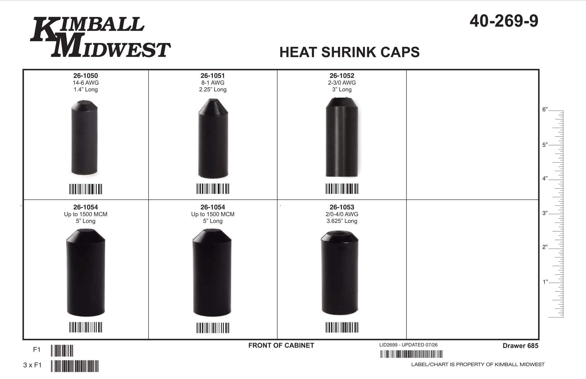 Heat Shrink Cap Assortment (3/8" - 2")
