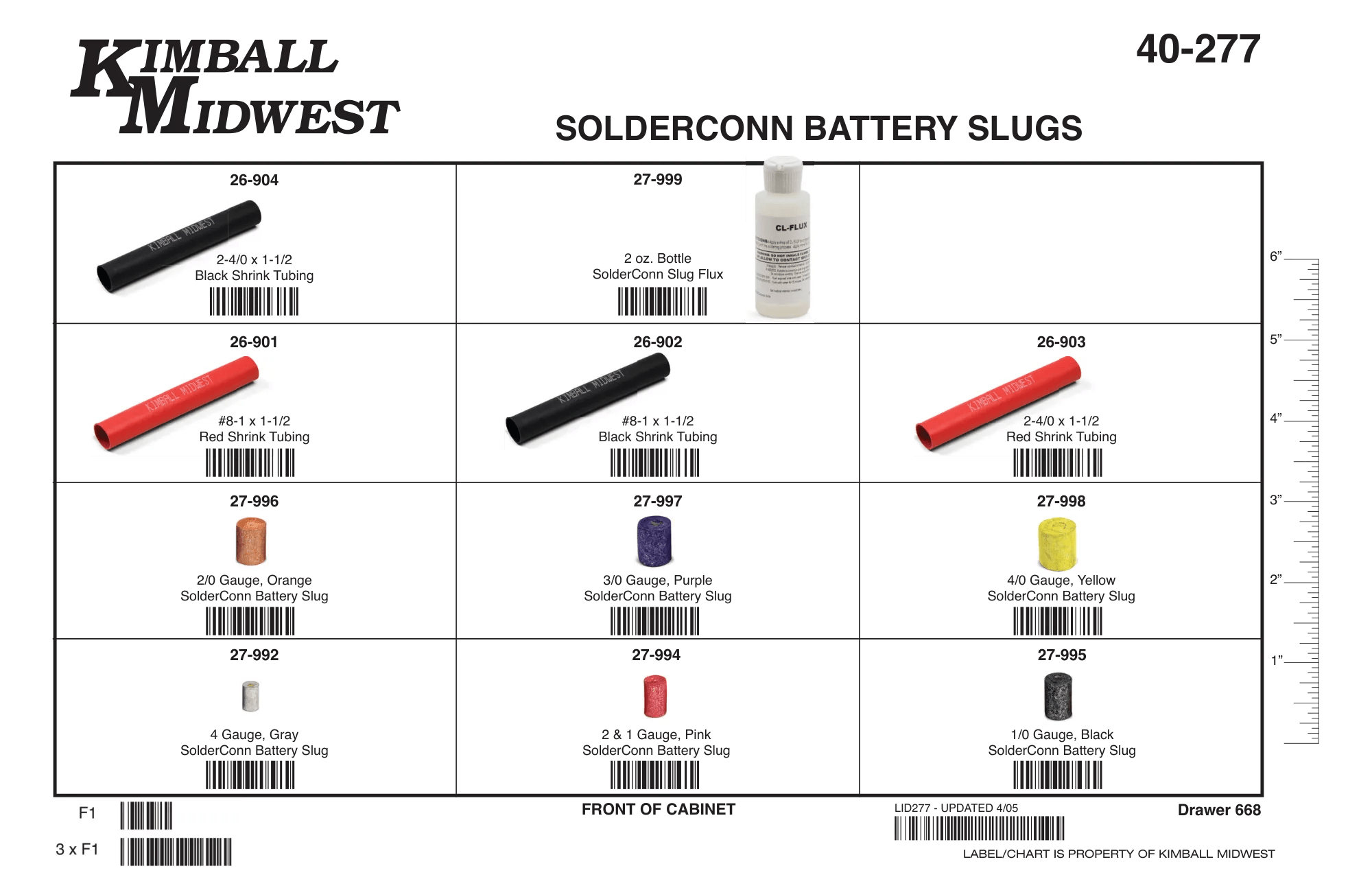 Solderconn Battery Slug Assortments