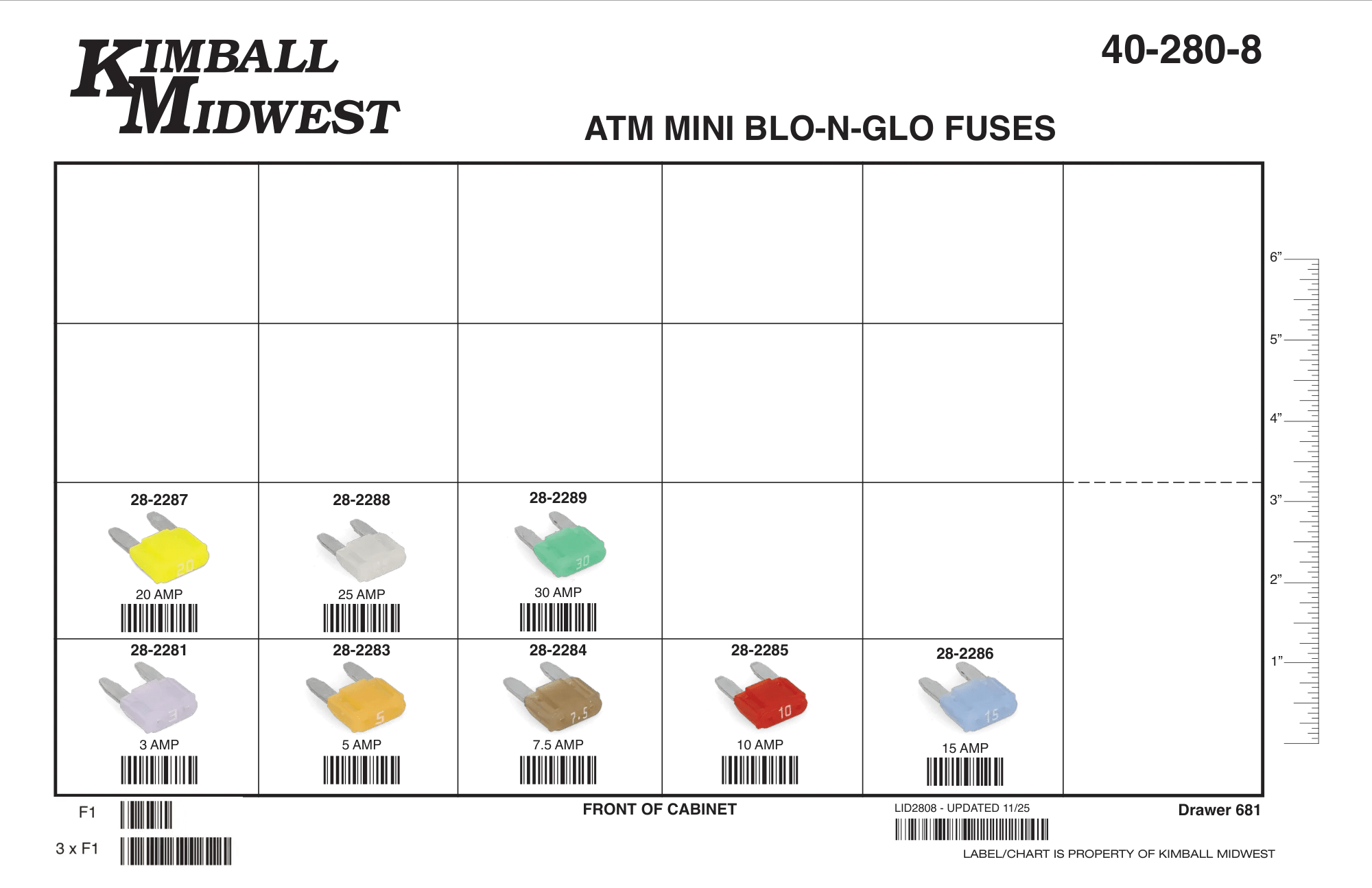 ATM Mini Blo-N-Glo Fuse Assortment