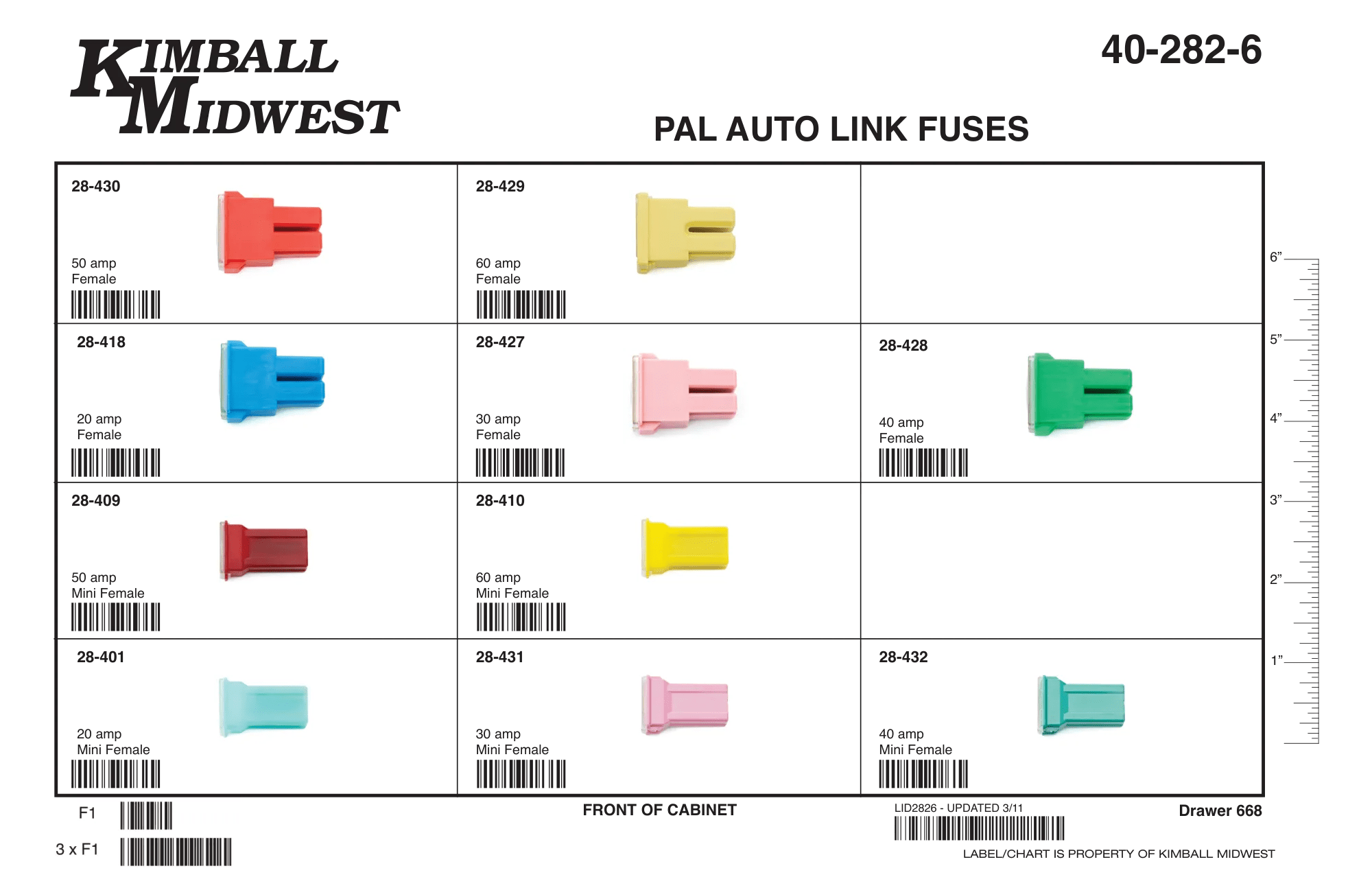 PAL Auto Link Fuse Assortment