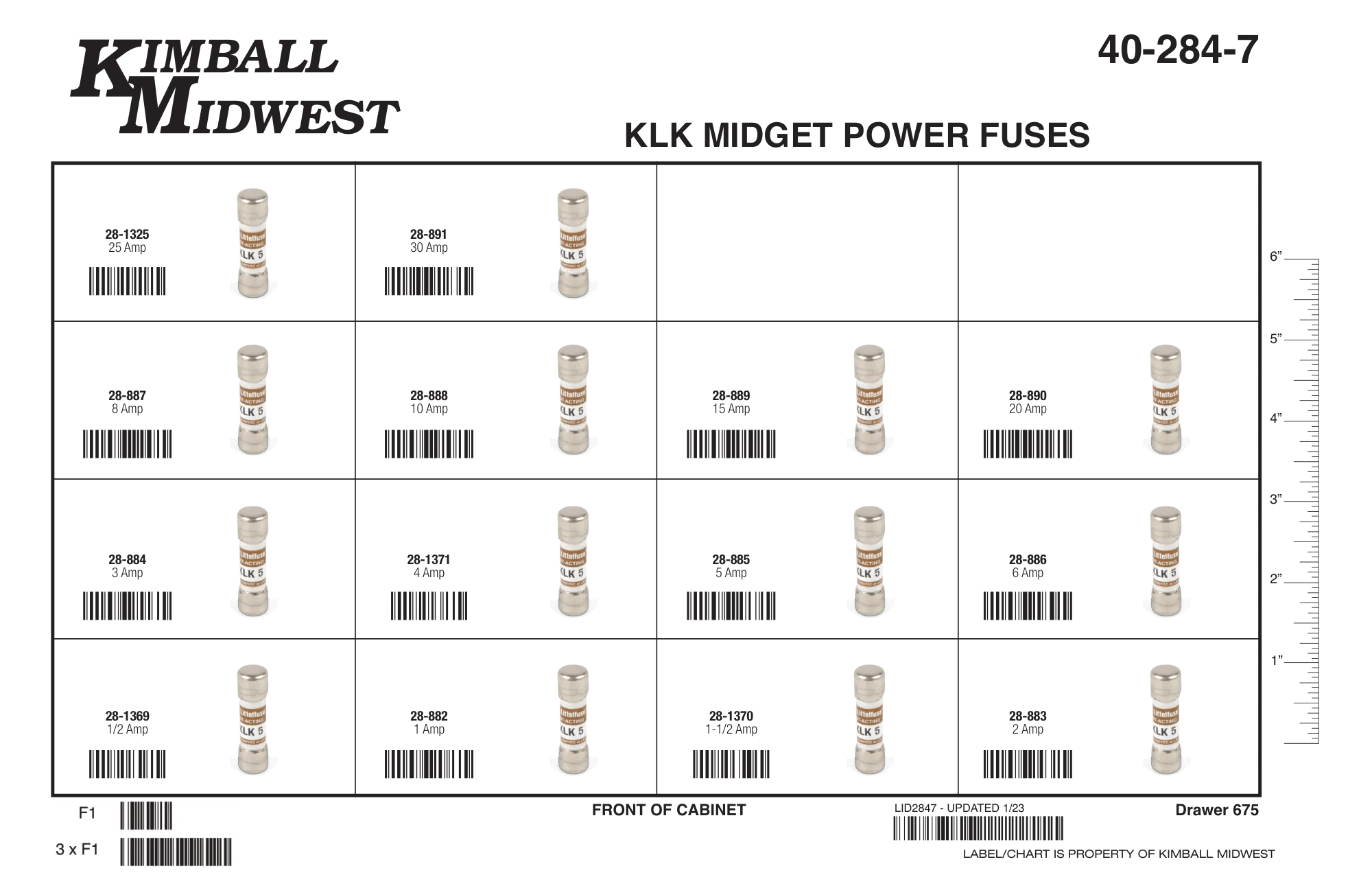 KLK Midget Power Fuse Assortment