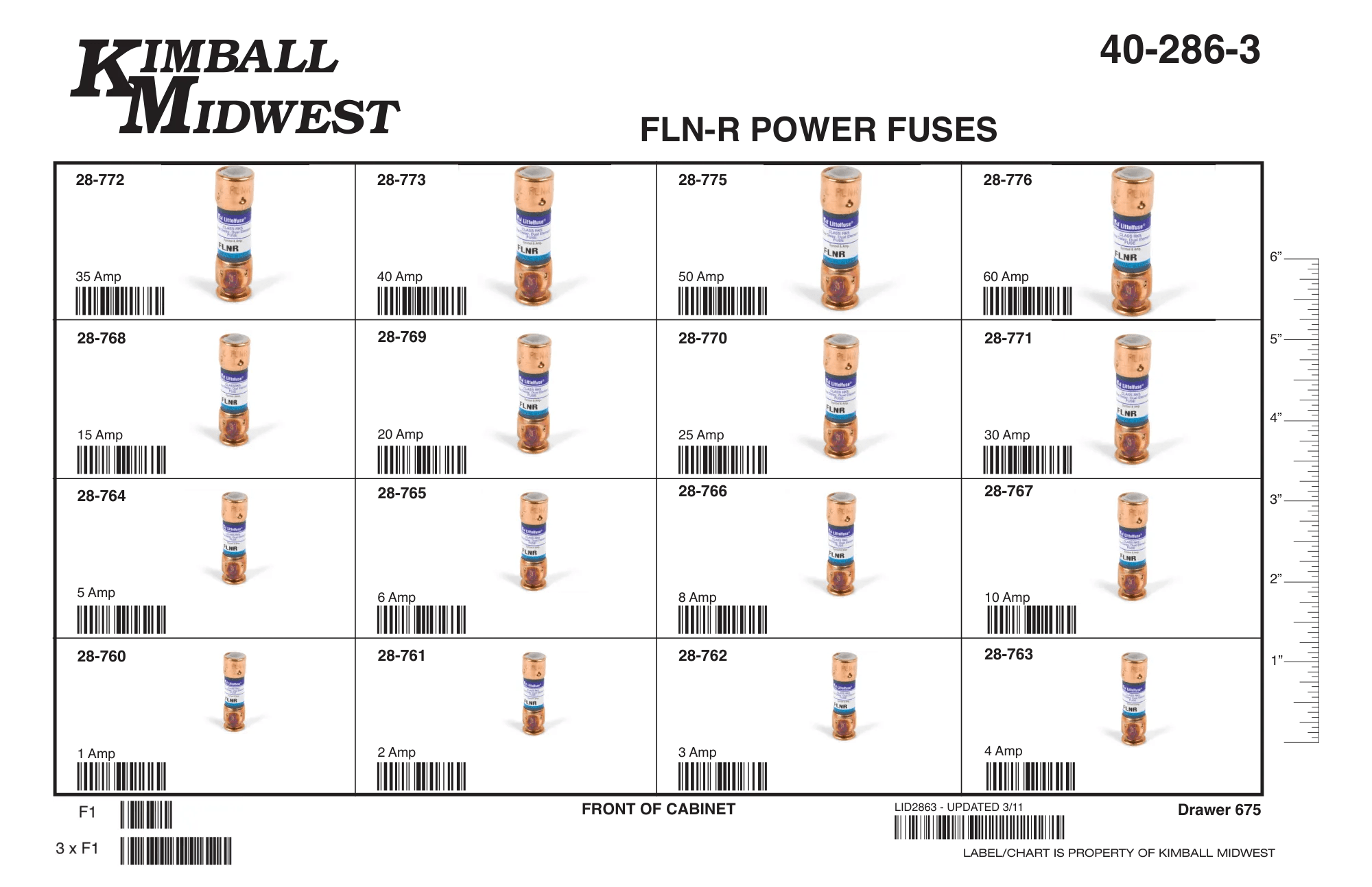 Slo-Blo FLN-R Power Fuse Assortment