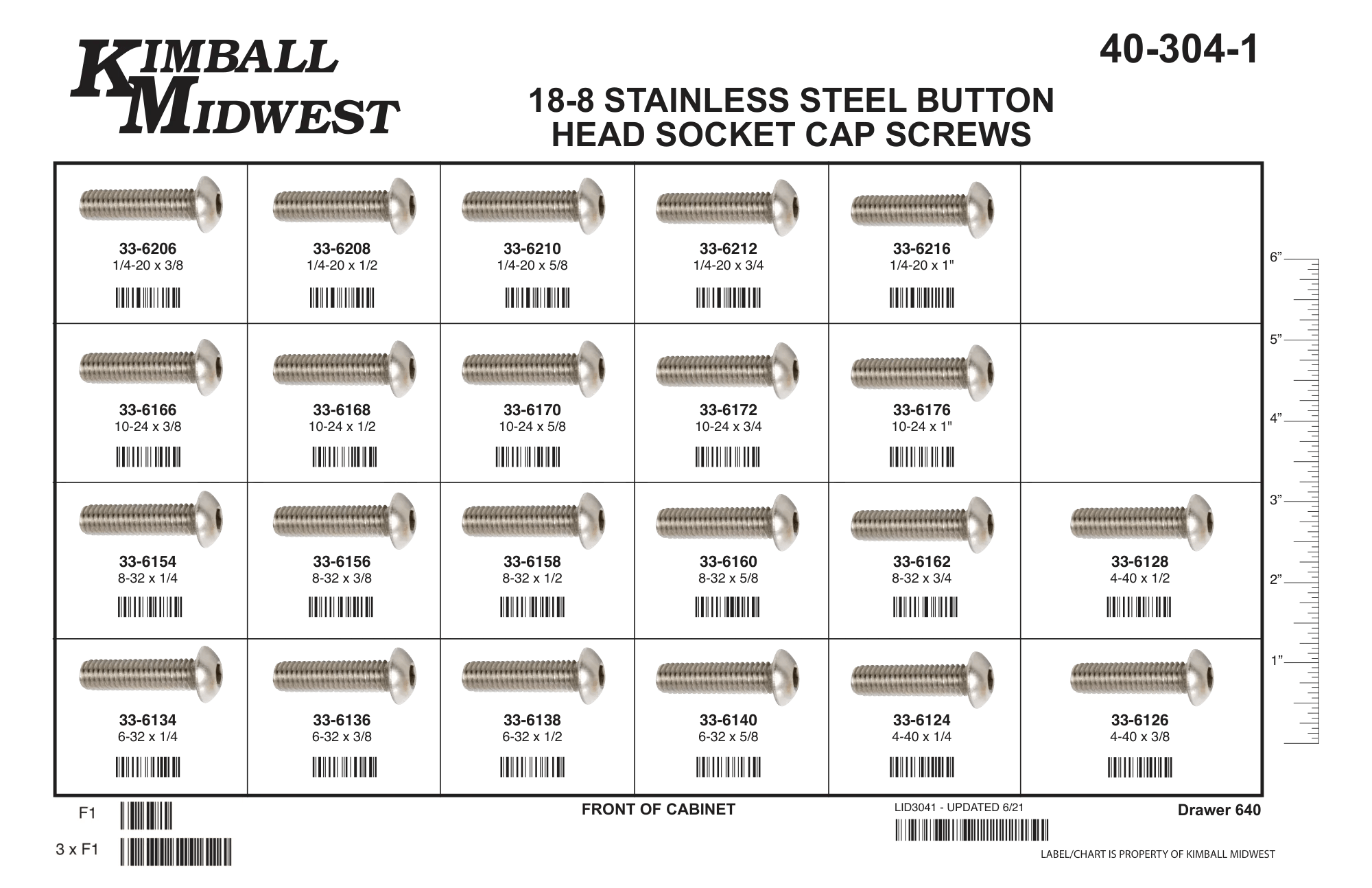 18-8 Stainless Steel Button Head Socket Head Cap Screws Assortments