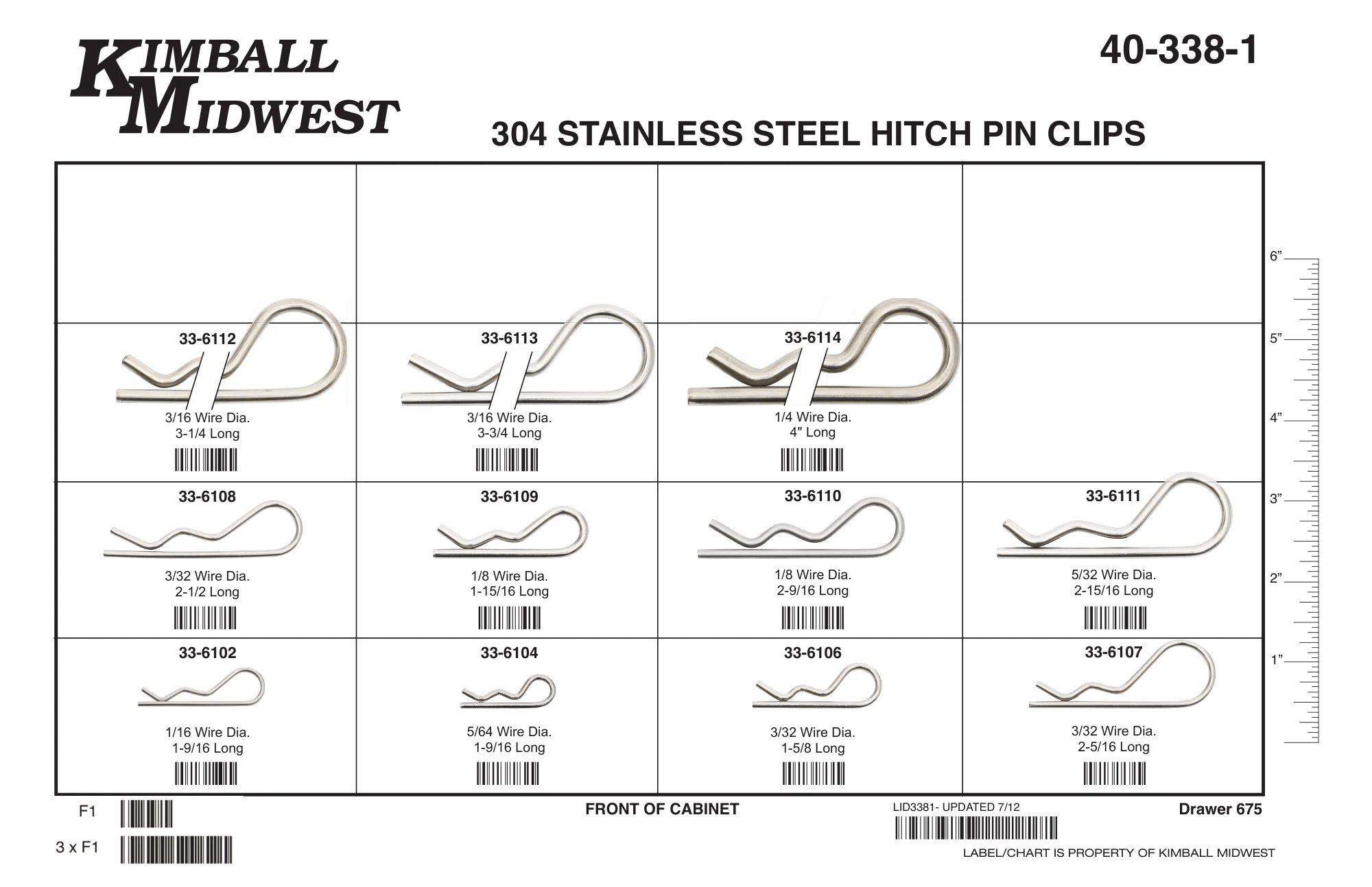 304 Stainless Steel Hitch Pin Clip Assortments