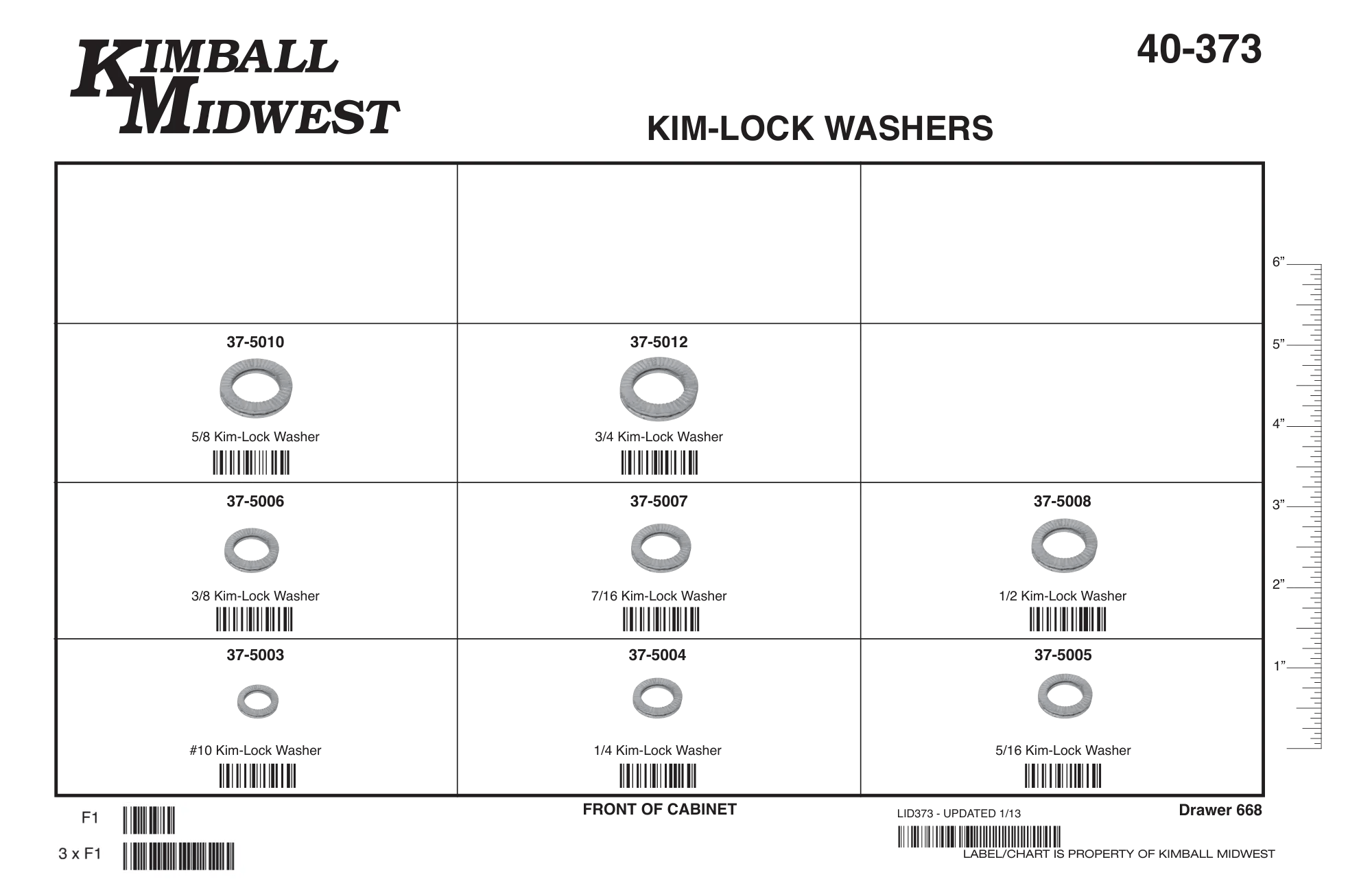 Vibration Proof Lock Washers Assortments