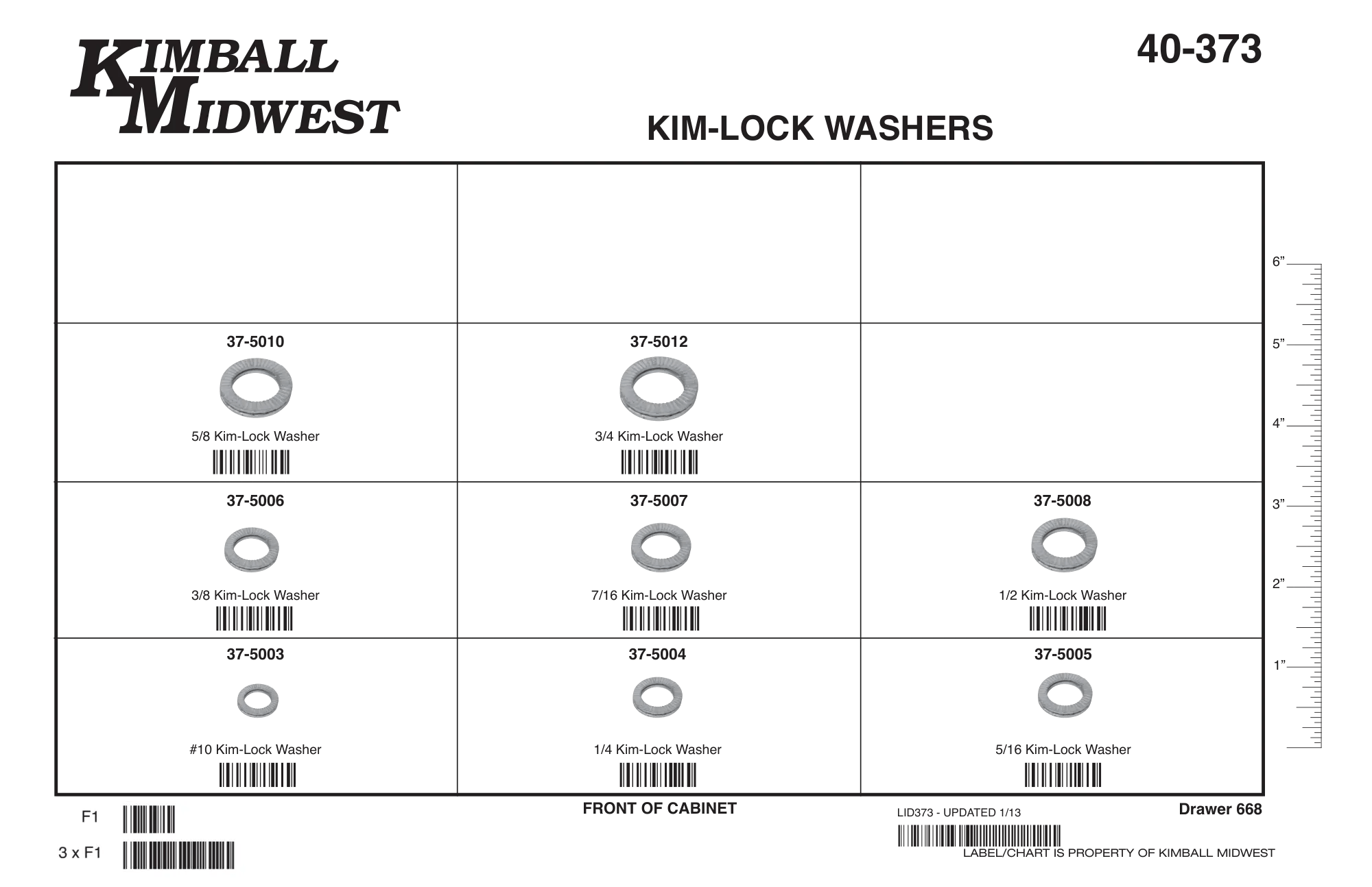 Kim-Lock Vibration Proof Lock Washer Assortment (#10 - 3/4")