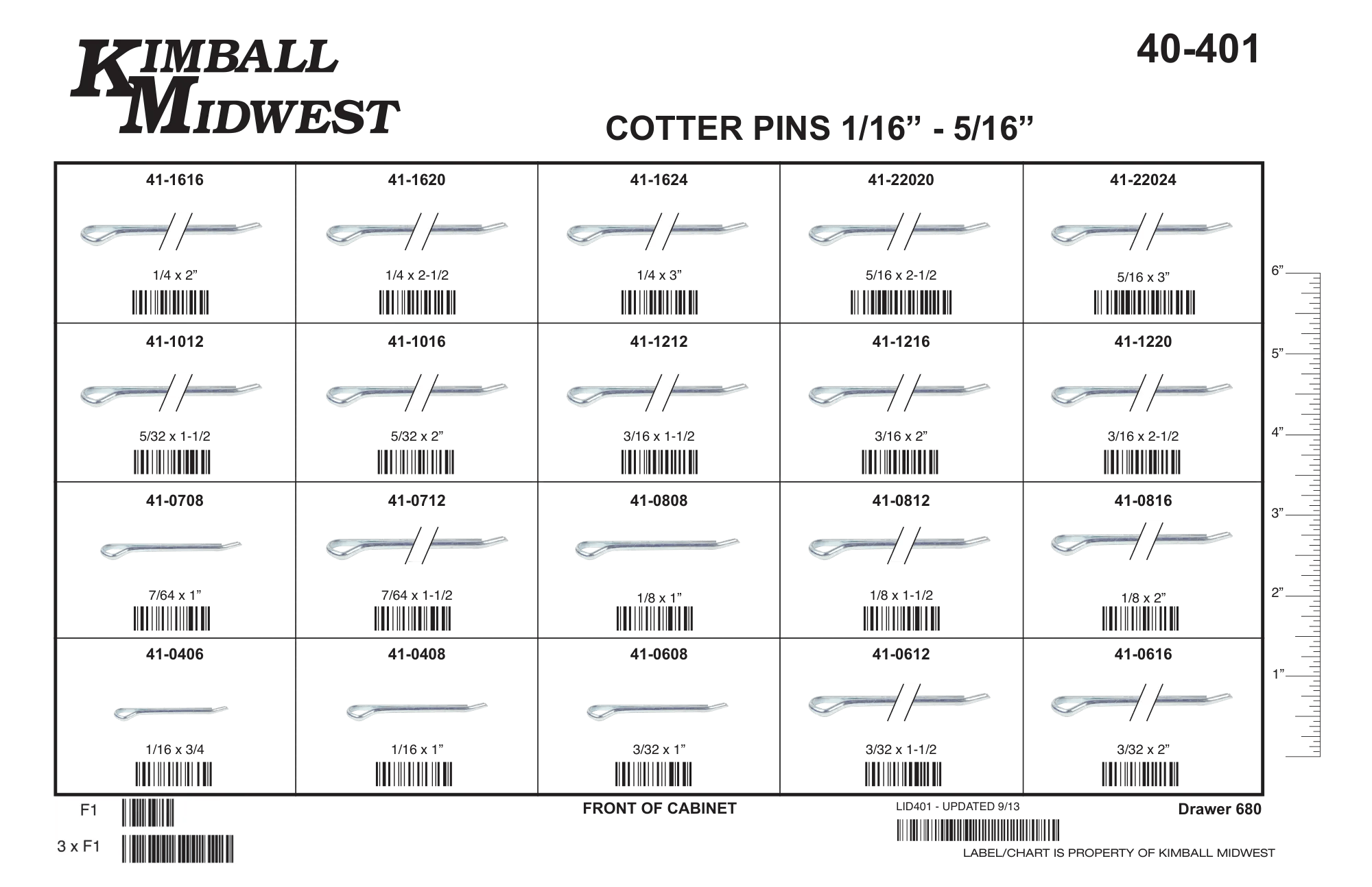 Hammerlock Cotter Pin Assortment (1/16" - 5/16")