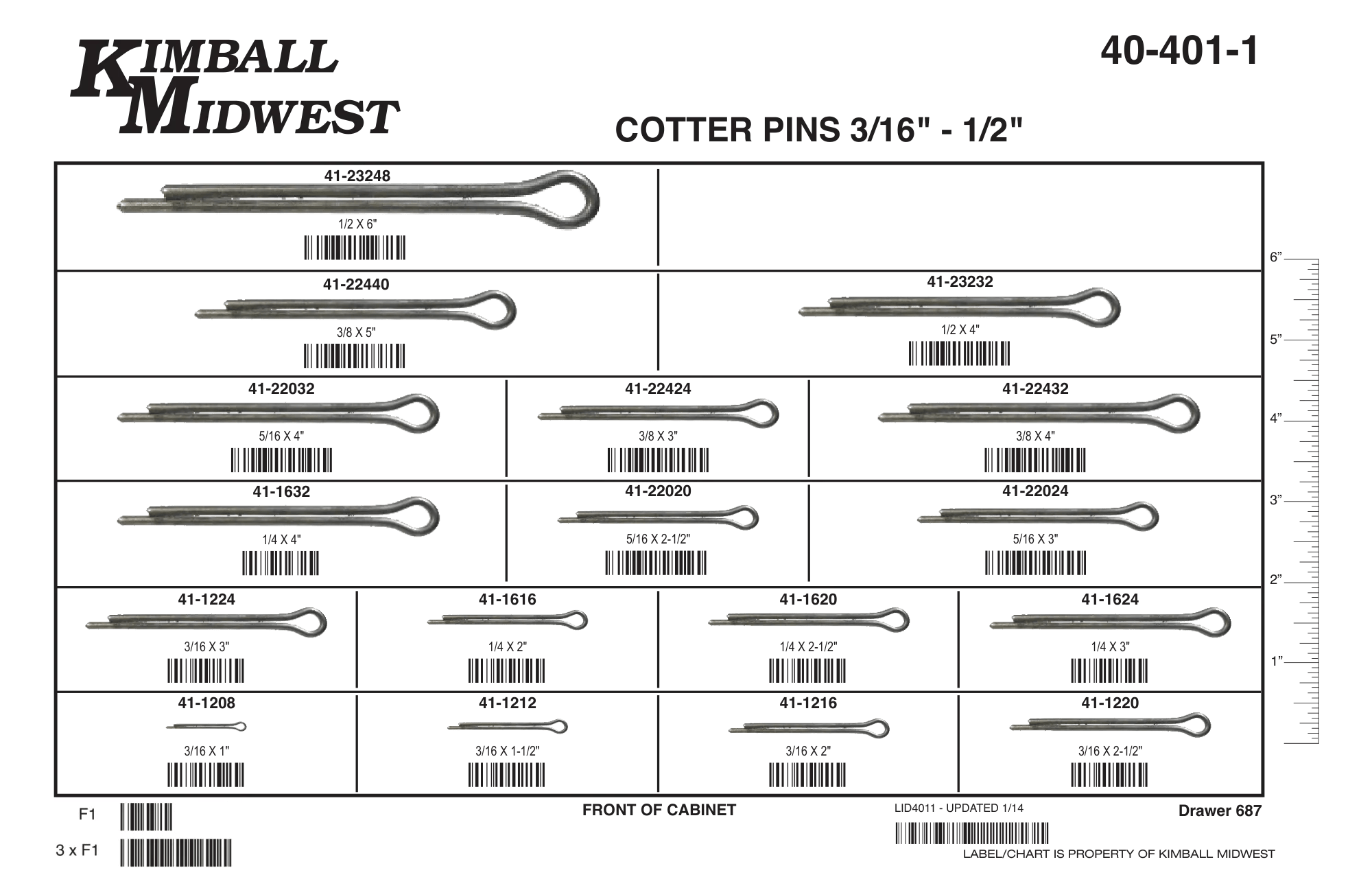 Hammerlock Cotter Pin Assortment (3/16" - 1/2")