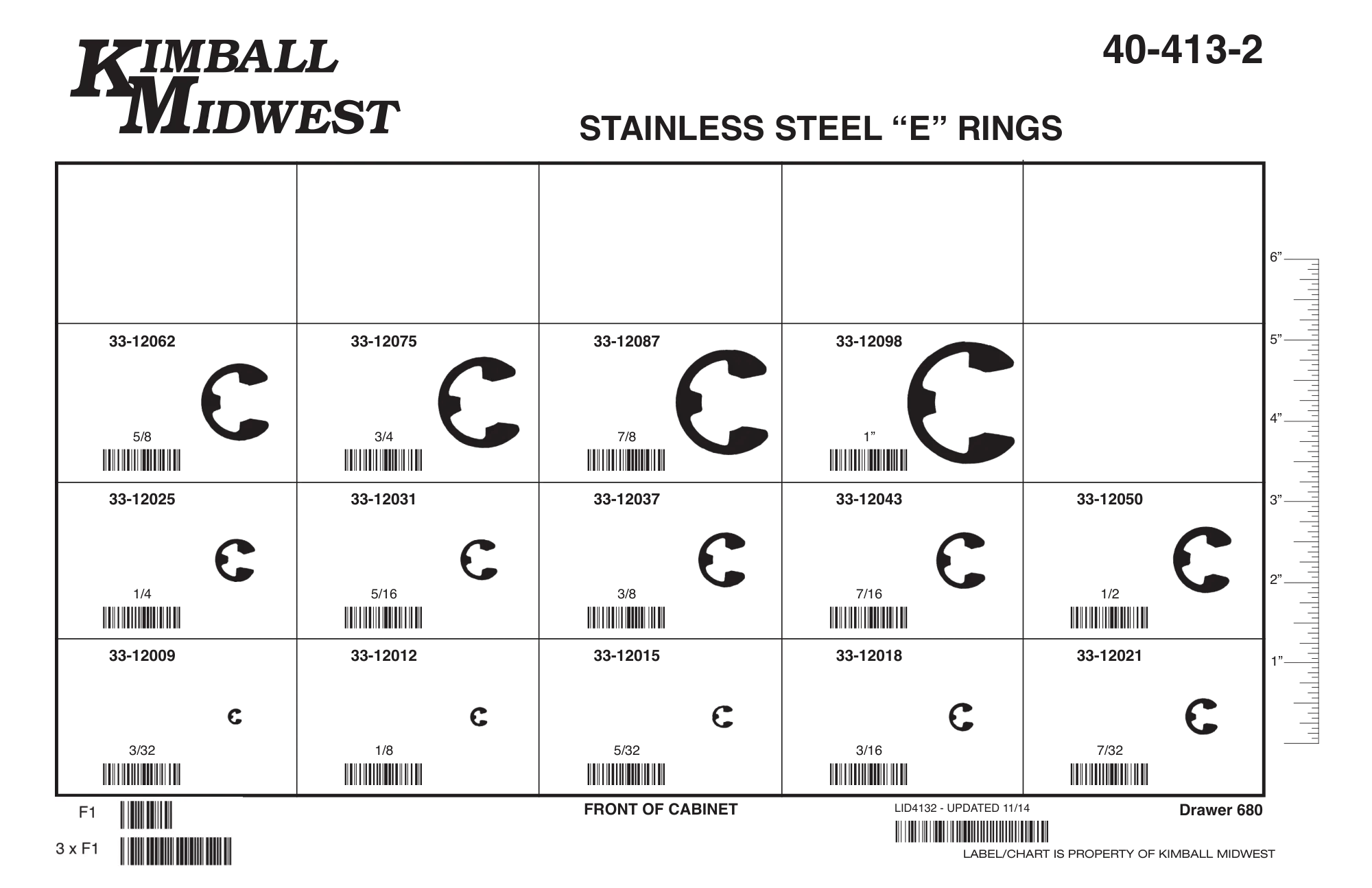 Stainless Steel E Ring Assortments