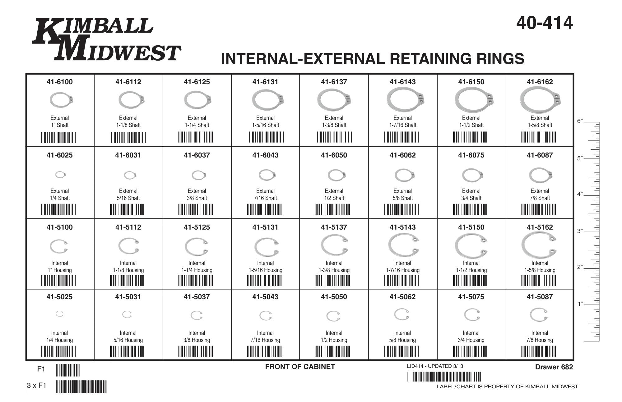 Internal & External Snap Ring Assortment (1/4" - 1-5/8")