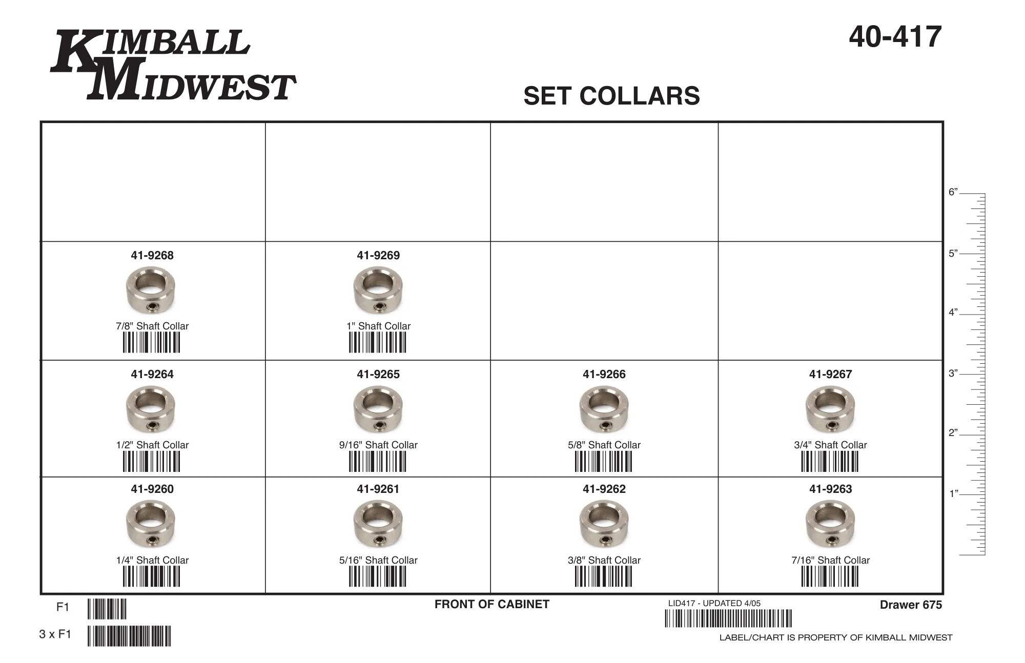 Set Collar Assortment (1/4 - 1")