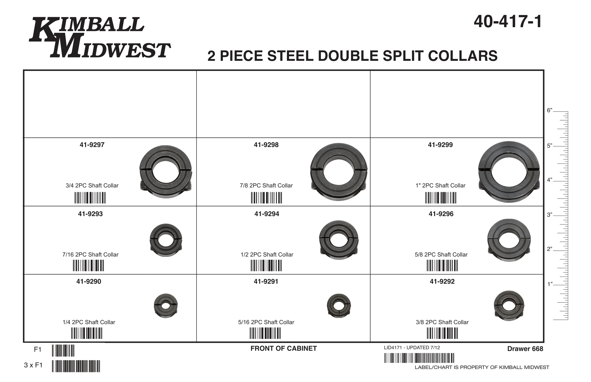 Double Split Collar Assortment (1/4 - 1")