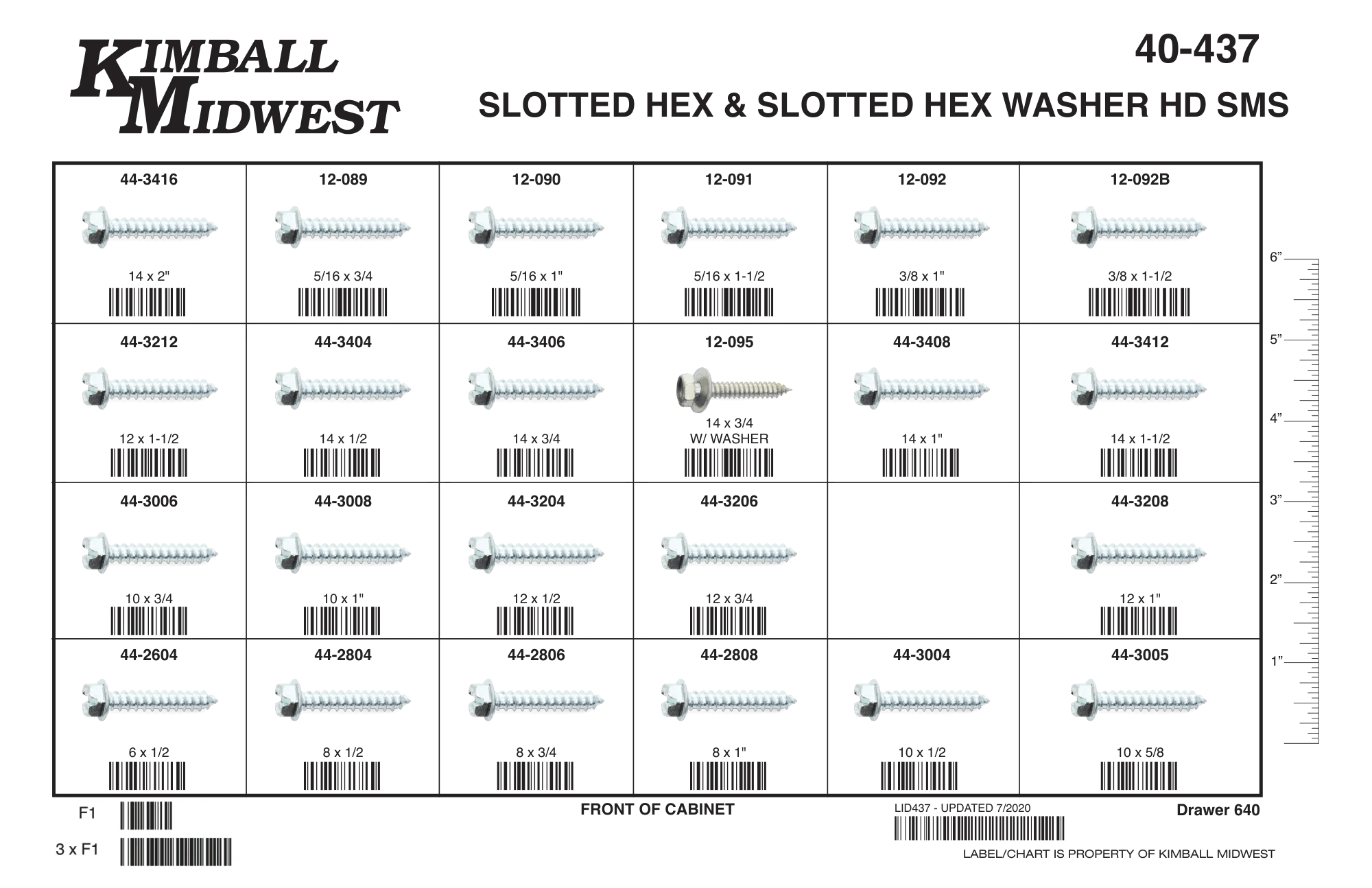Hex Head & Slotted Hex Washer Head Sheet Metal Screw Assortment (#6 - 3/8")