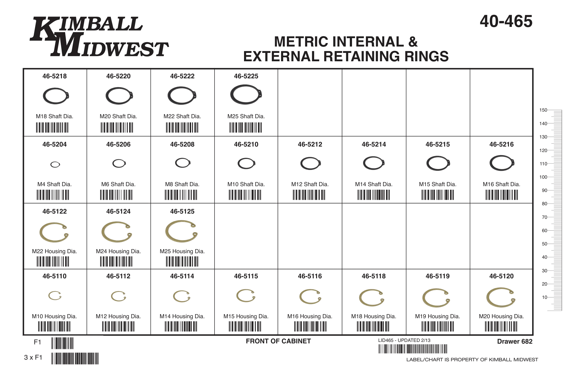Internal & External Snap Ring Assortment (M4 - M25)