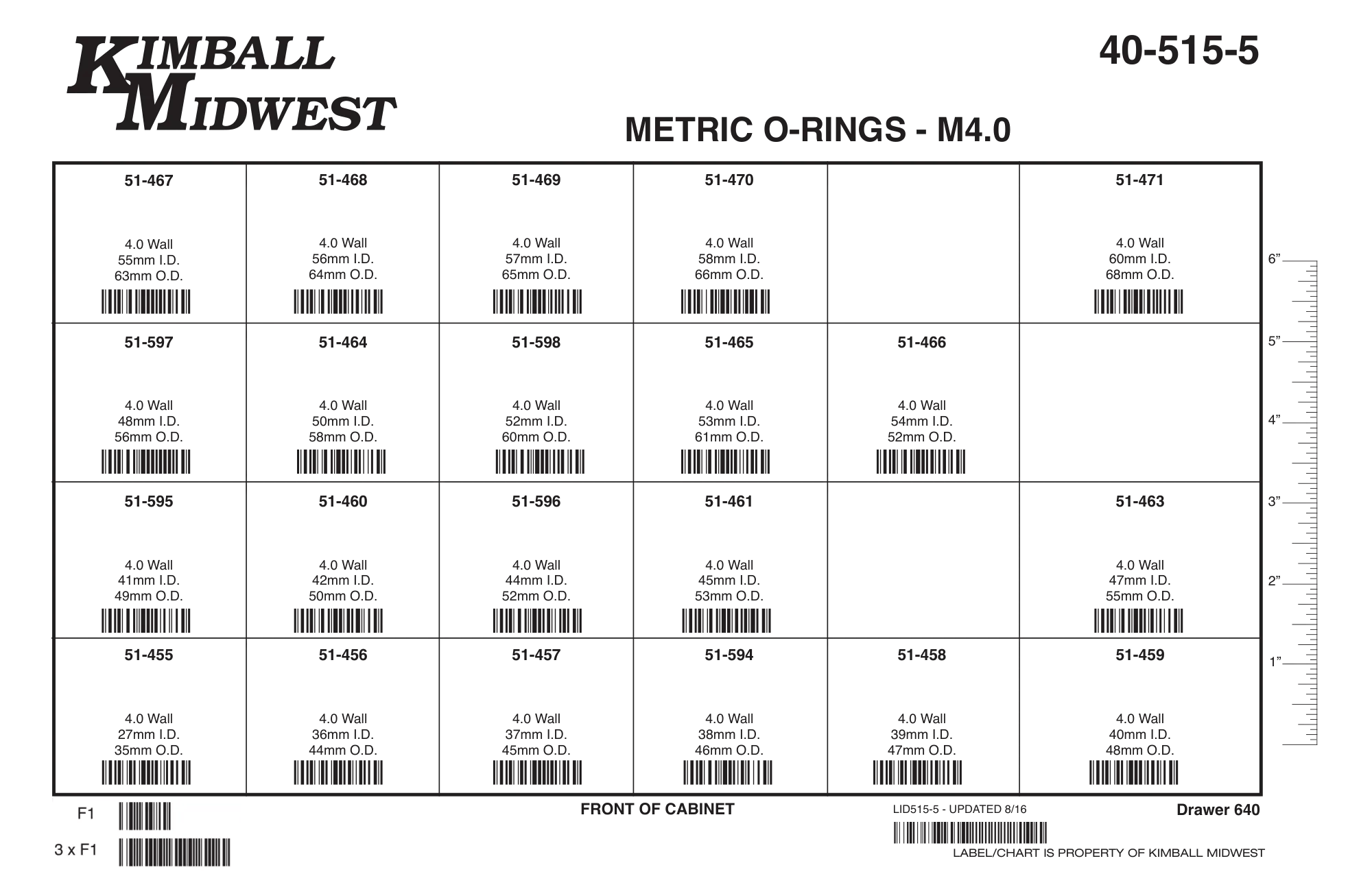 M4.0 Buna-N 70 O-Ring Assortment