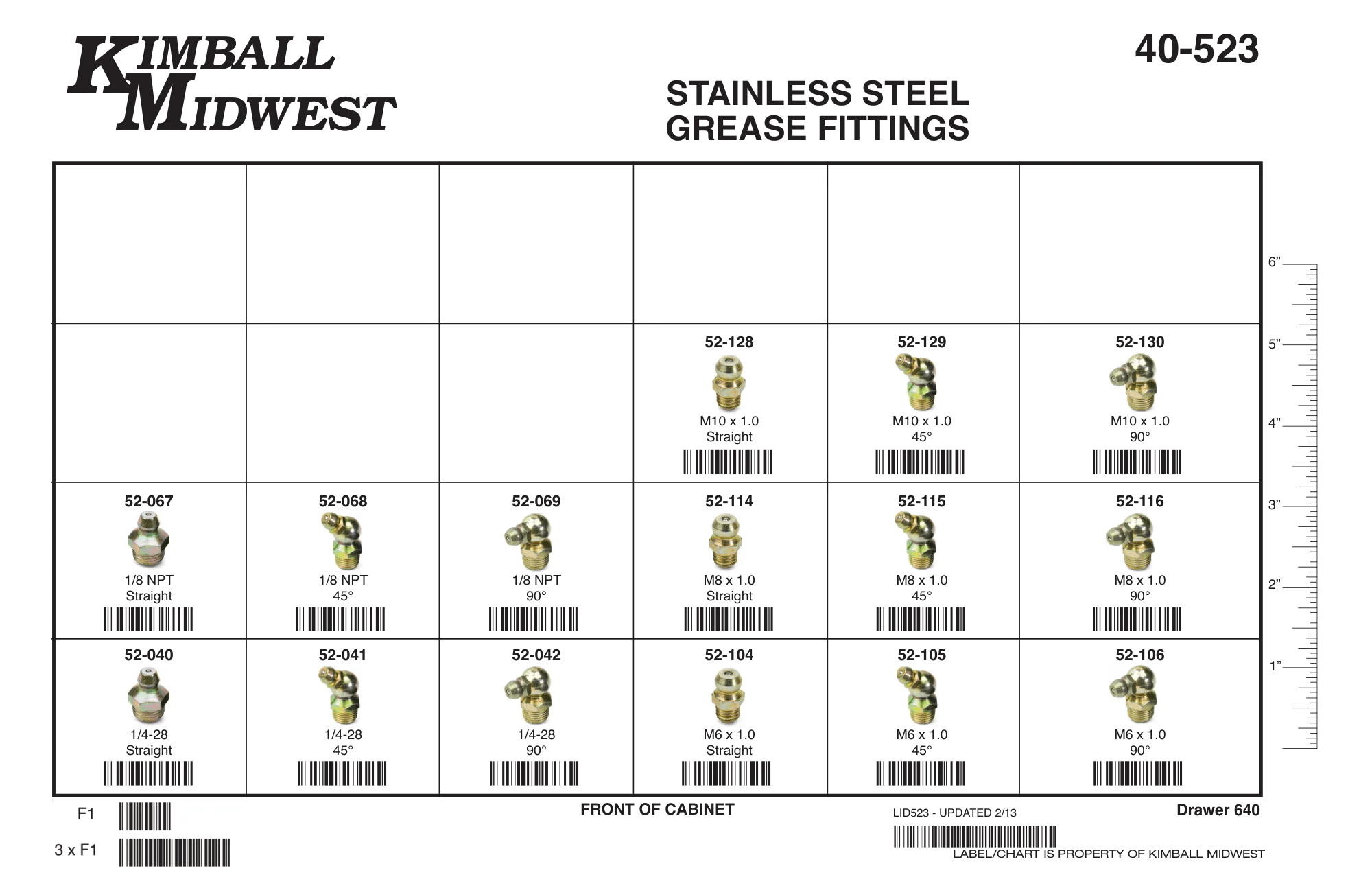 303 Stainless Steel Grease Fitting Assortment