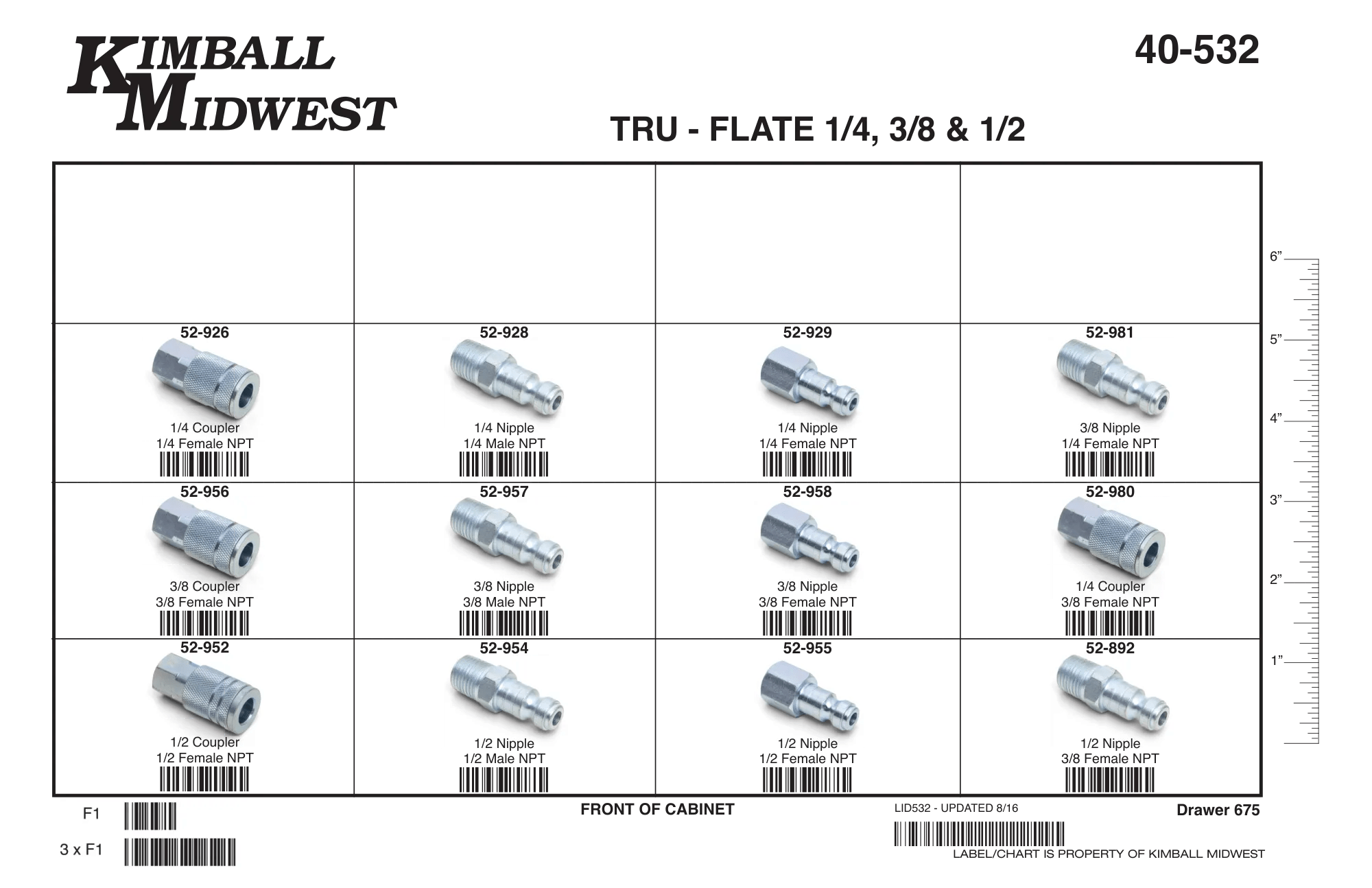 Tru-Flate 1/4", 3/8" & 1/2" Assortment