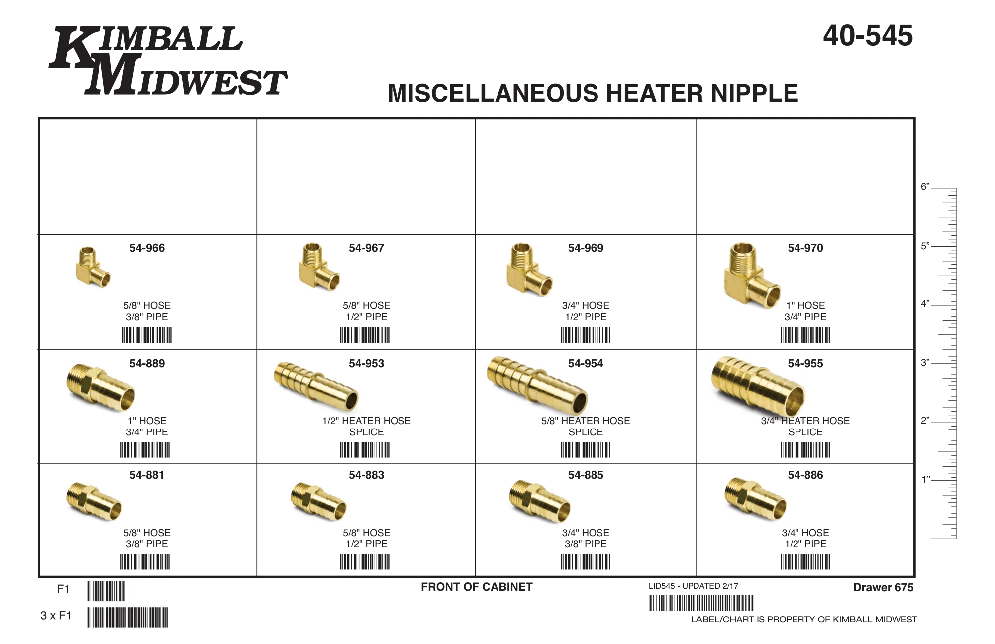Brass Heater Nipple Assortments