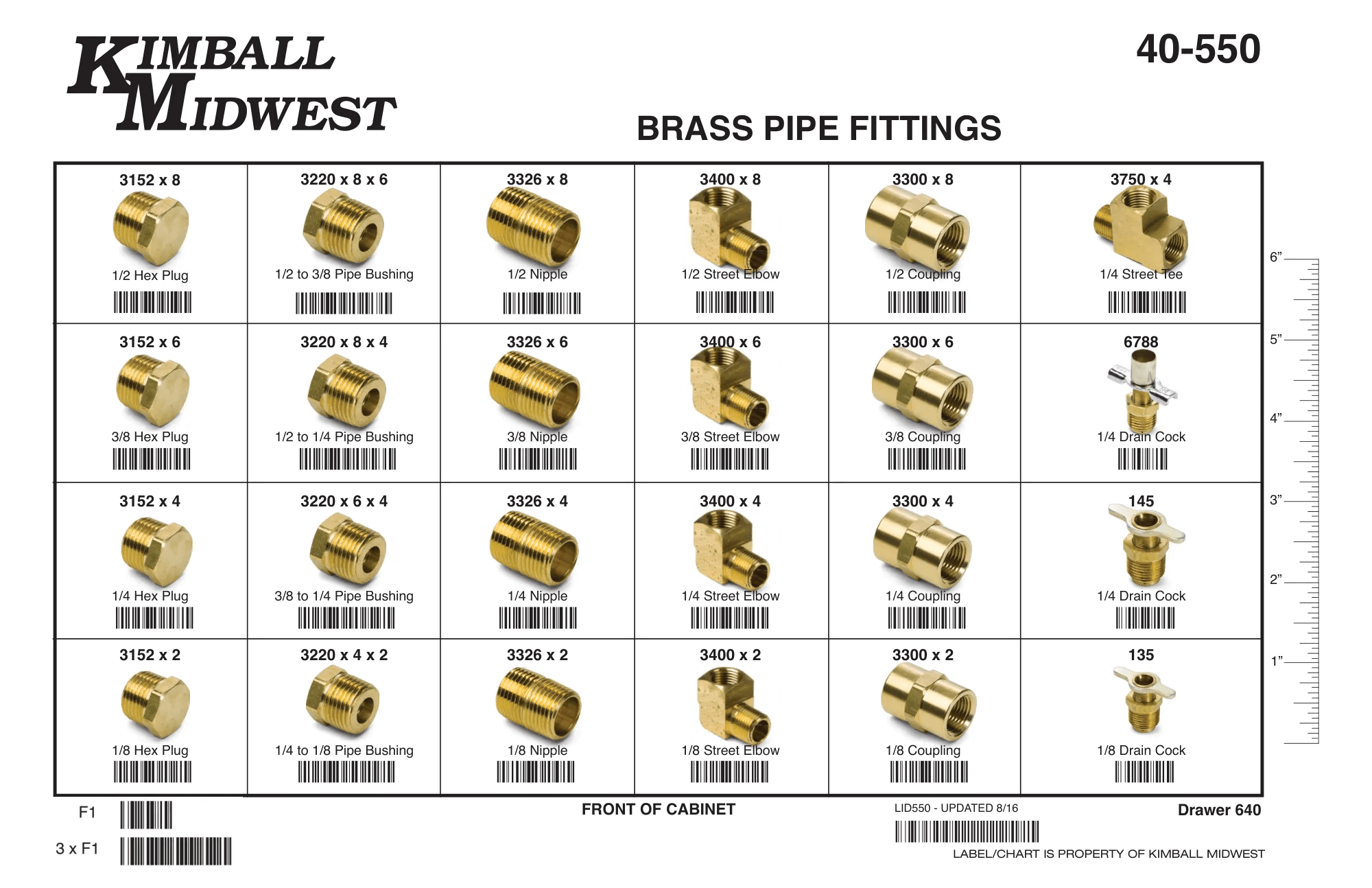 Medium Brass Pipe Fittings Assortment (1/8" - 1/2")