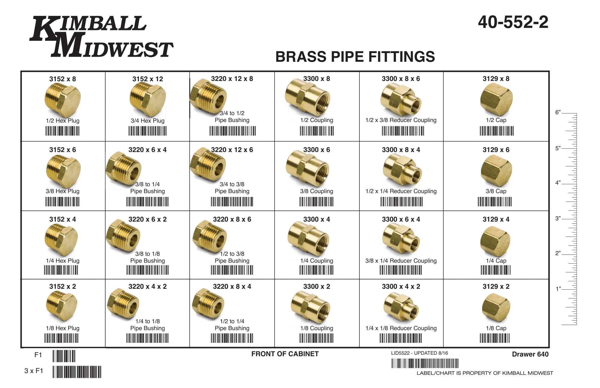 Brass Plugs, Caps, Bushings & Couplers Assortment (1/8" - 1/2")