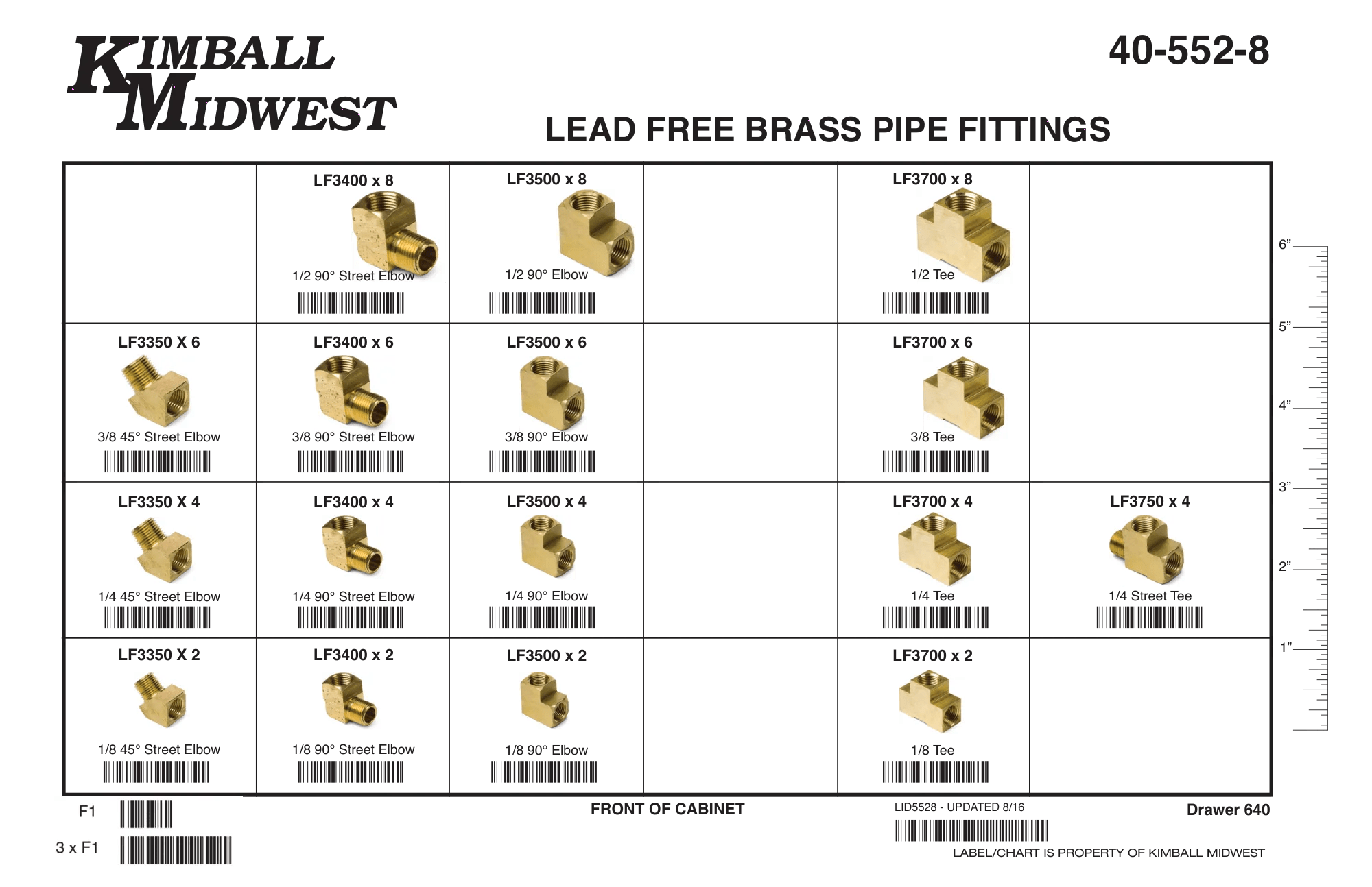 Lead-Free Brass Elbows & Tees Assortment