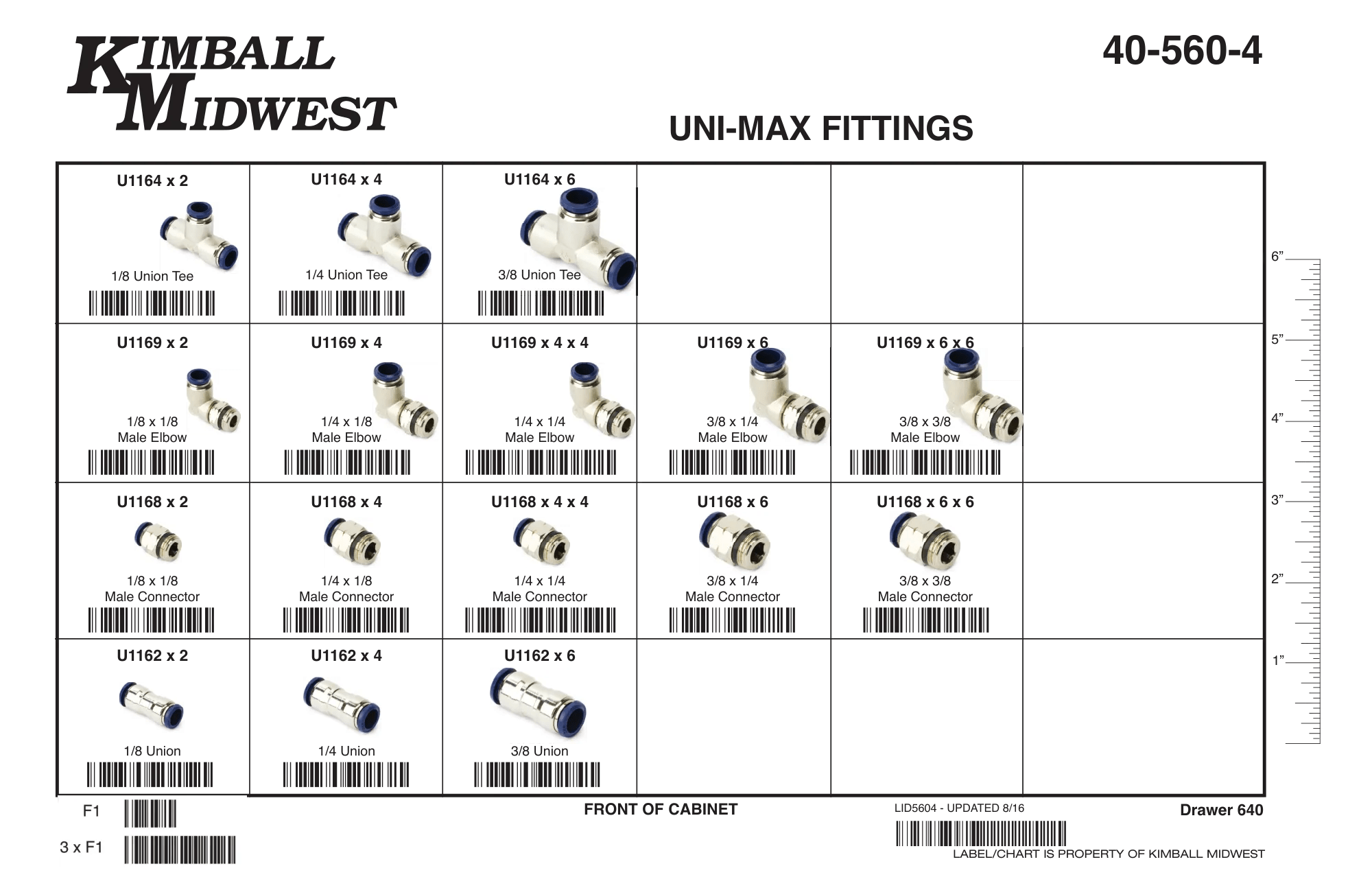 Uni-Max Fittings Assortment (1/8" - 3/8")