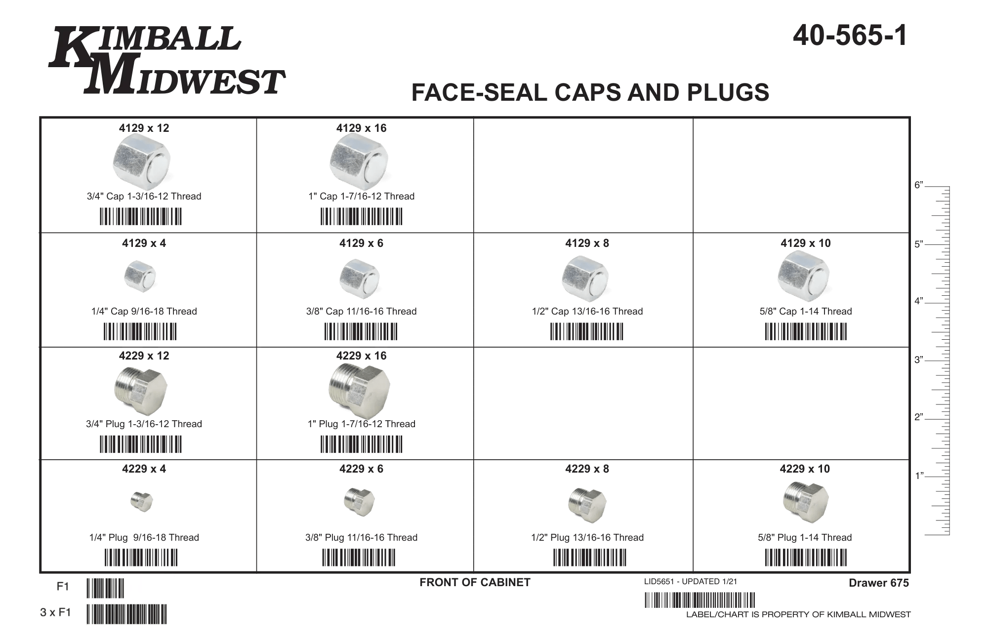 Face-Seal Cap and Plug Assortment (1/4" - 1")