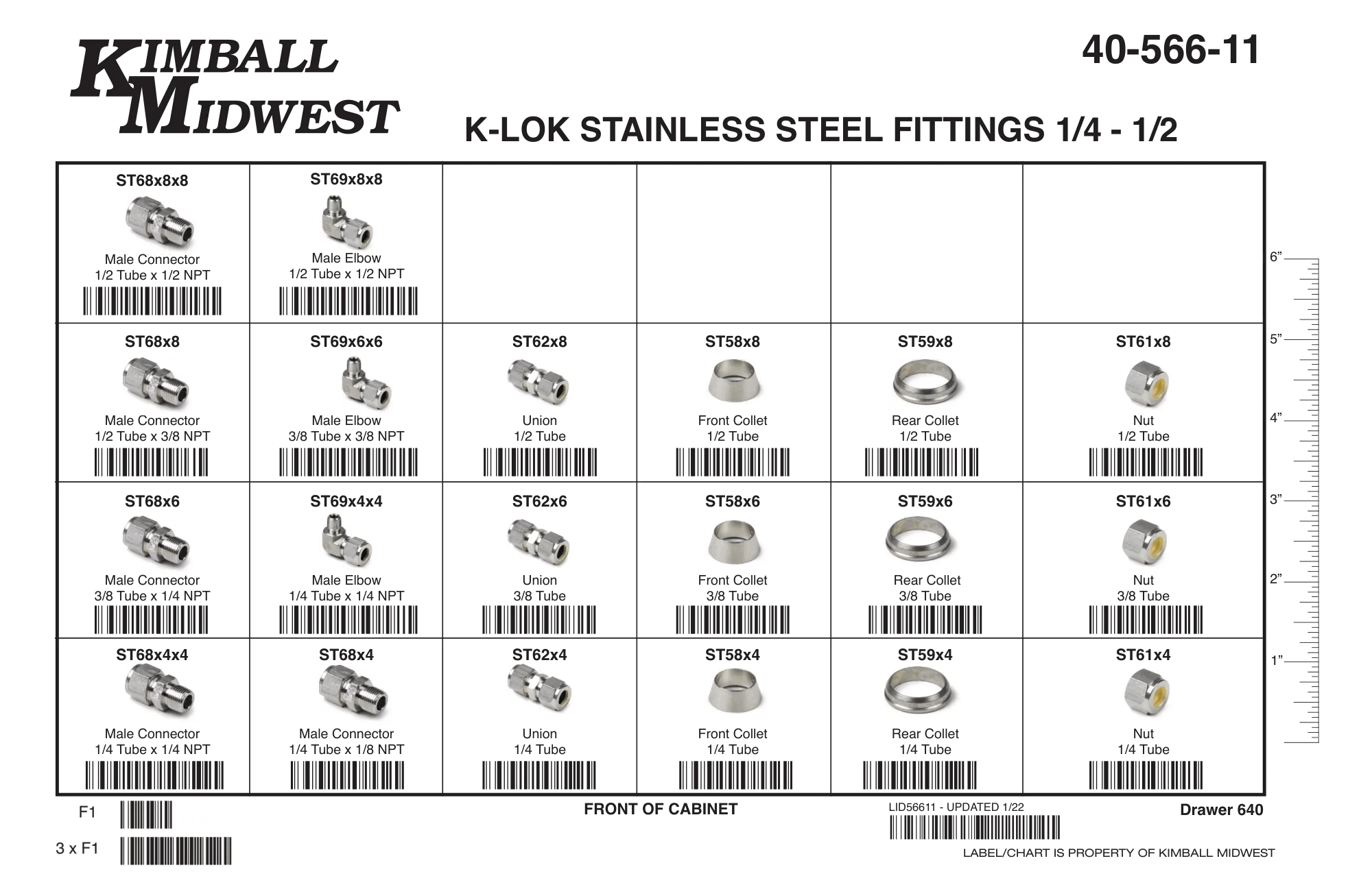 K-Lok Stainless Steel Fitting Assortments