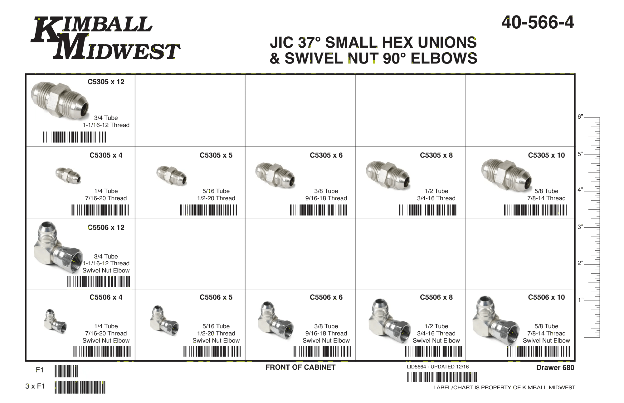 Steel 37° JIC Small Hex Union & Swivel Nut 90° Elbow Assortment (1/4" - 3/4")
