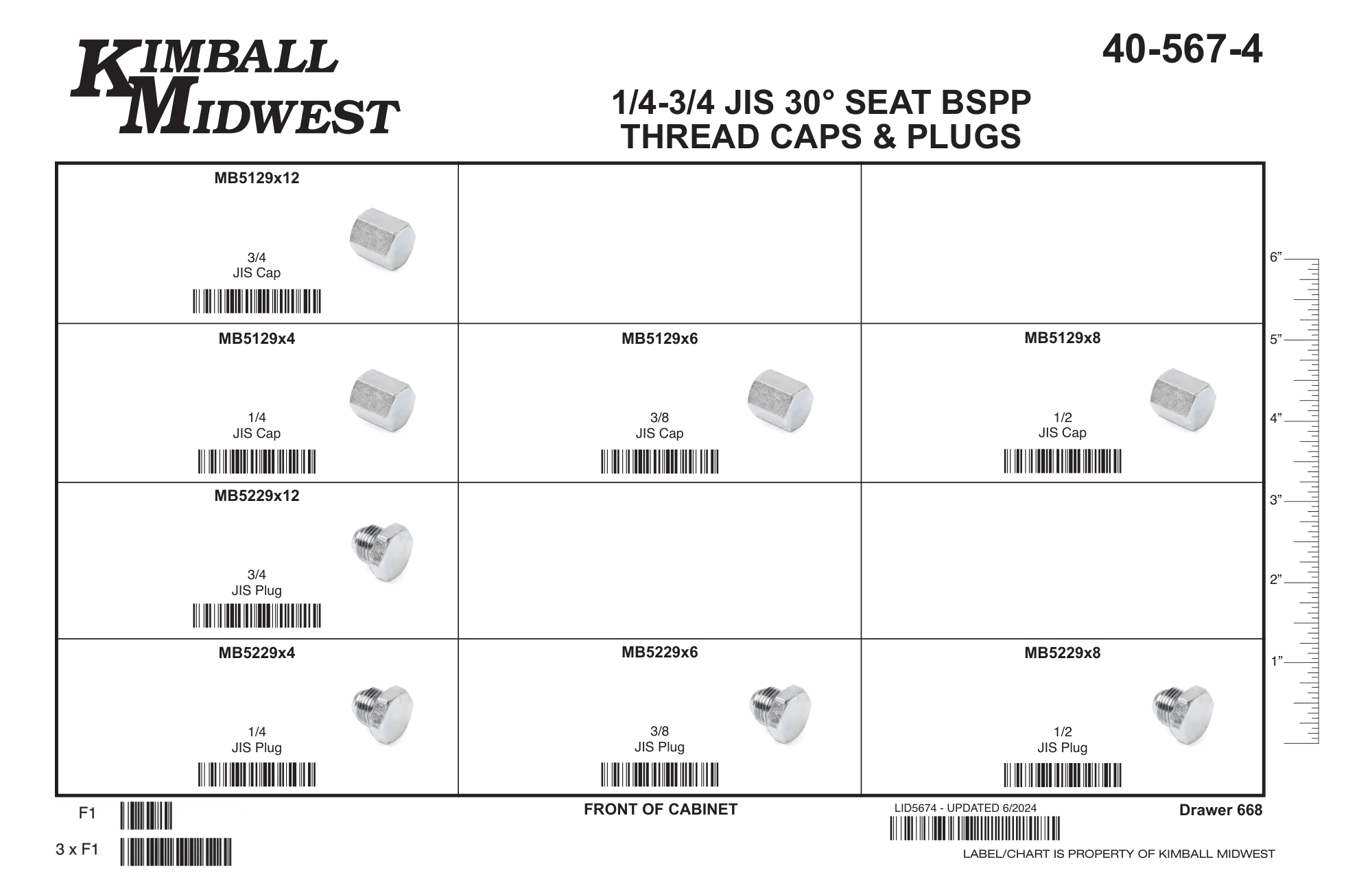 30° JIS BSPP Caps & Plugs Assortments