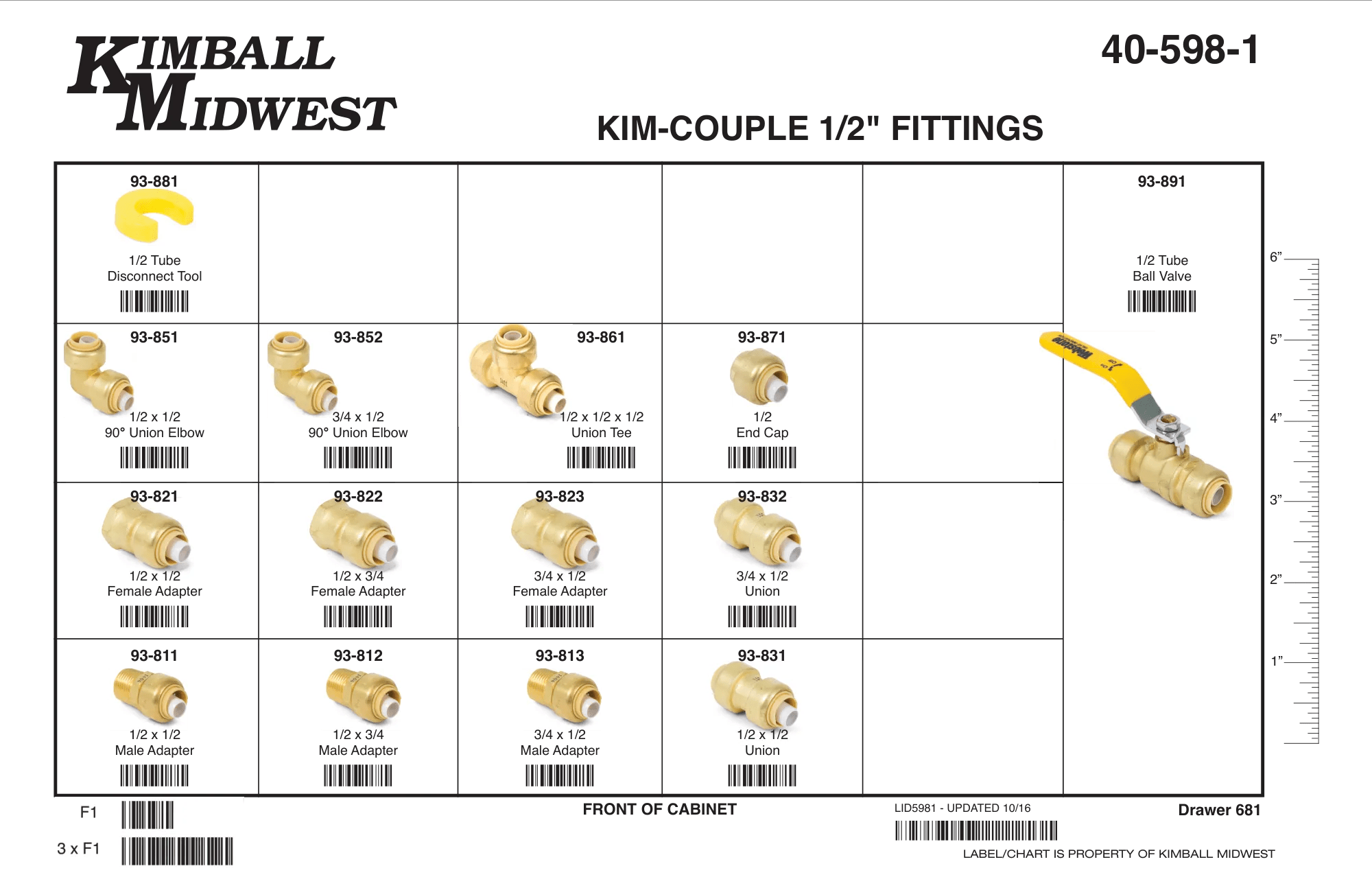 1/2" Kim-Couple Fittings Assortment