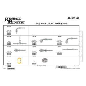 5/16" Kim-Clip Fitting Assortment
