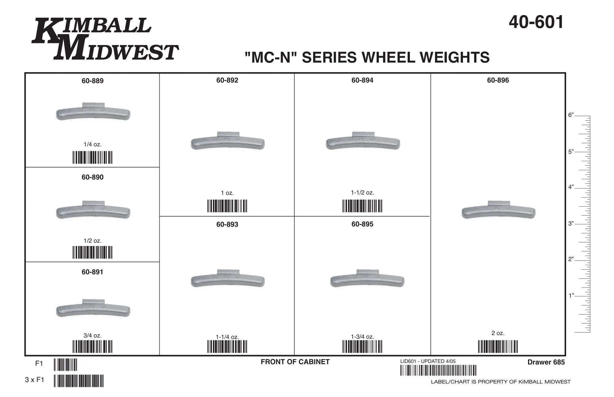 MC-N Series Wheel Weights