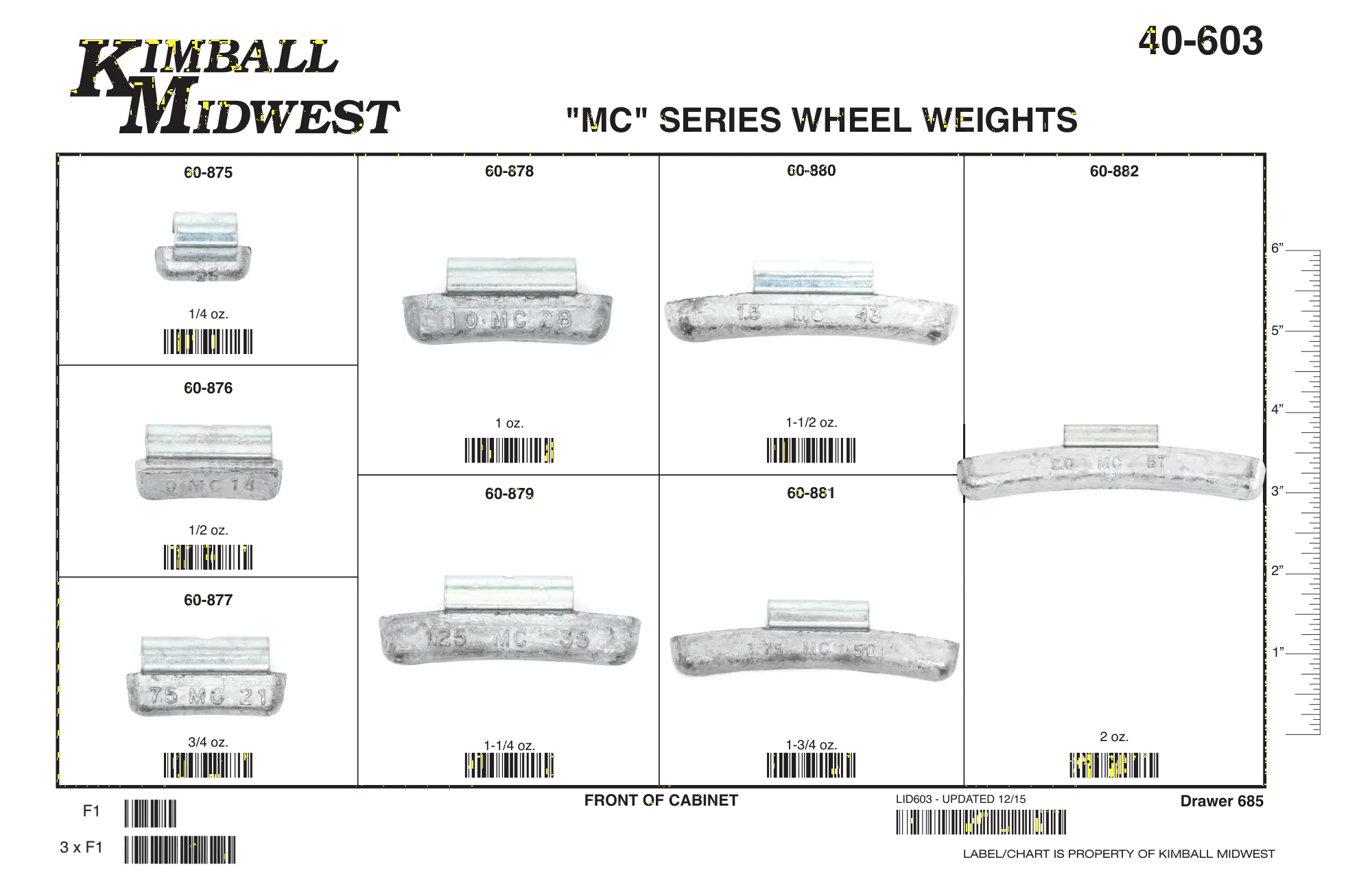 MC Series Wheel Weight Assortment