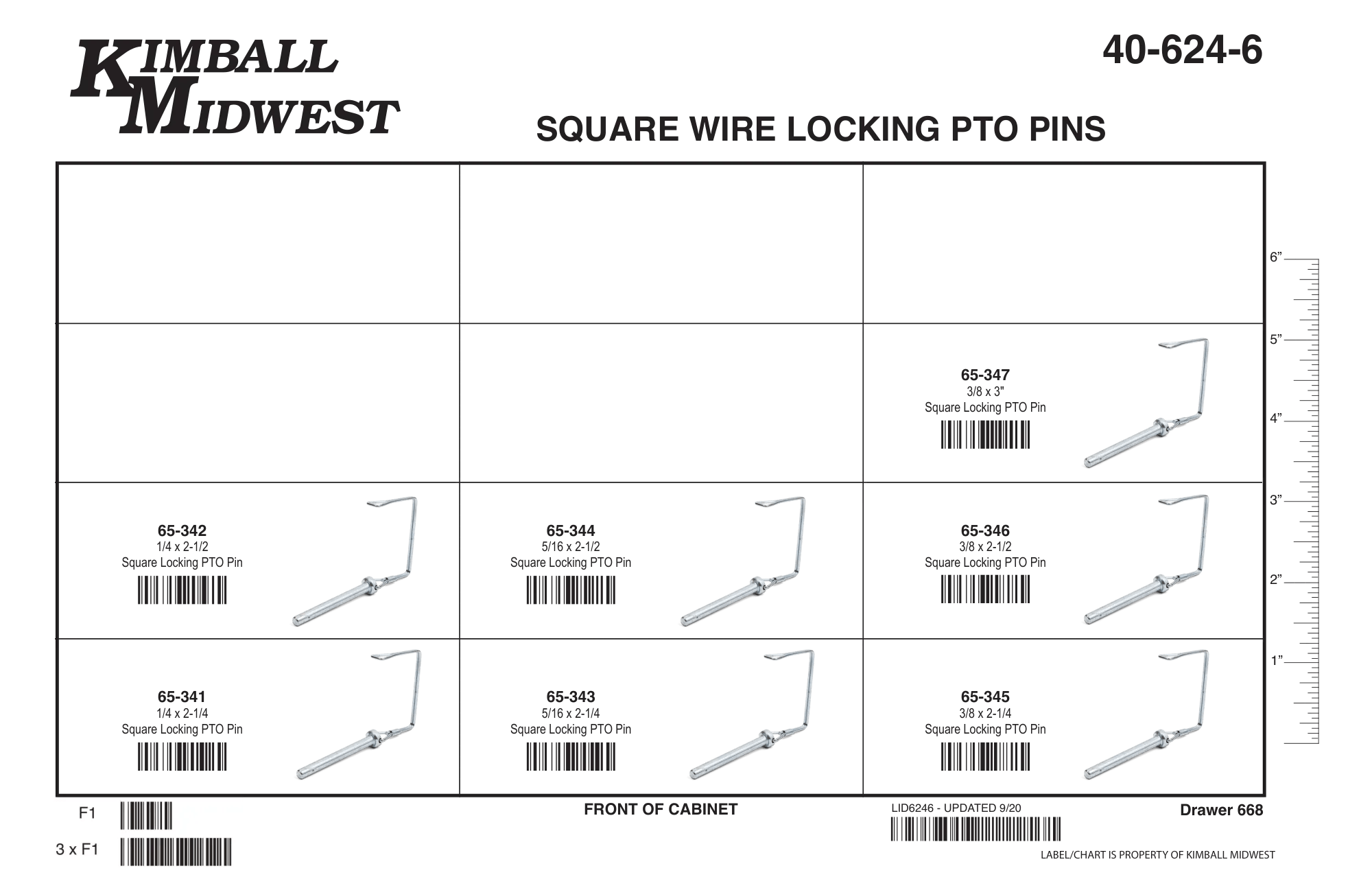 Locking PTO Pin Assortments
