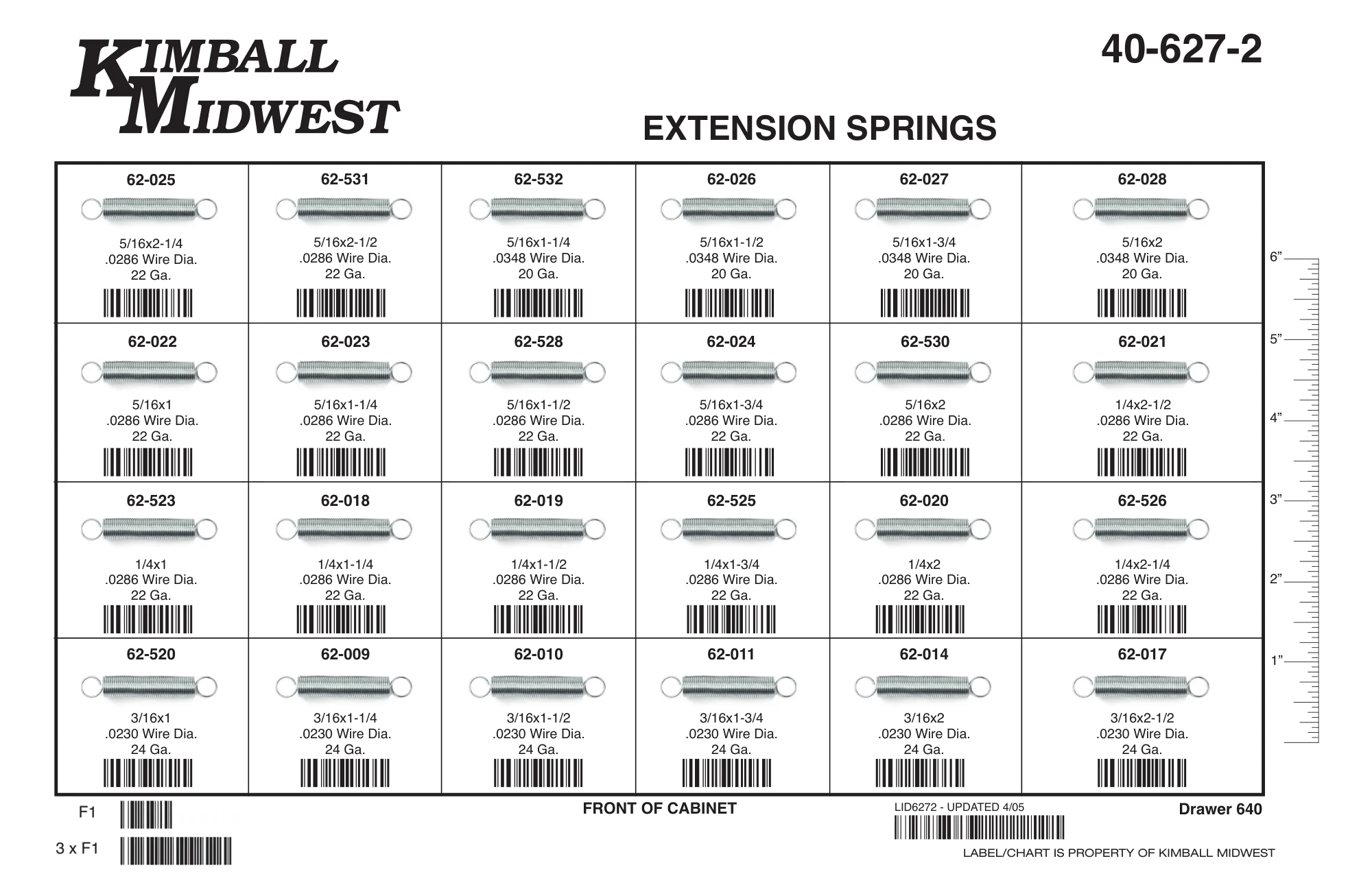 3/16" - 5/16" Extension Spring Assortment